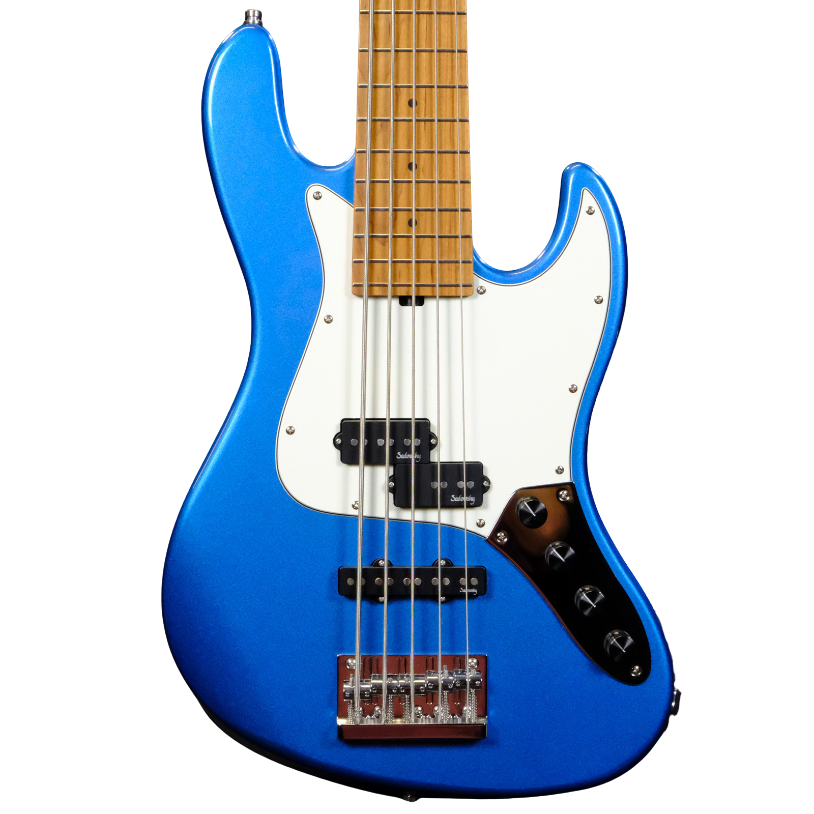 Used Sadowsky MetroExpress 21-Fret Hybrid P/J Bass 5-String - Ice Blue Metallic