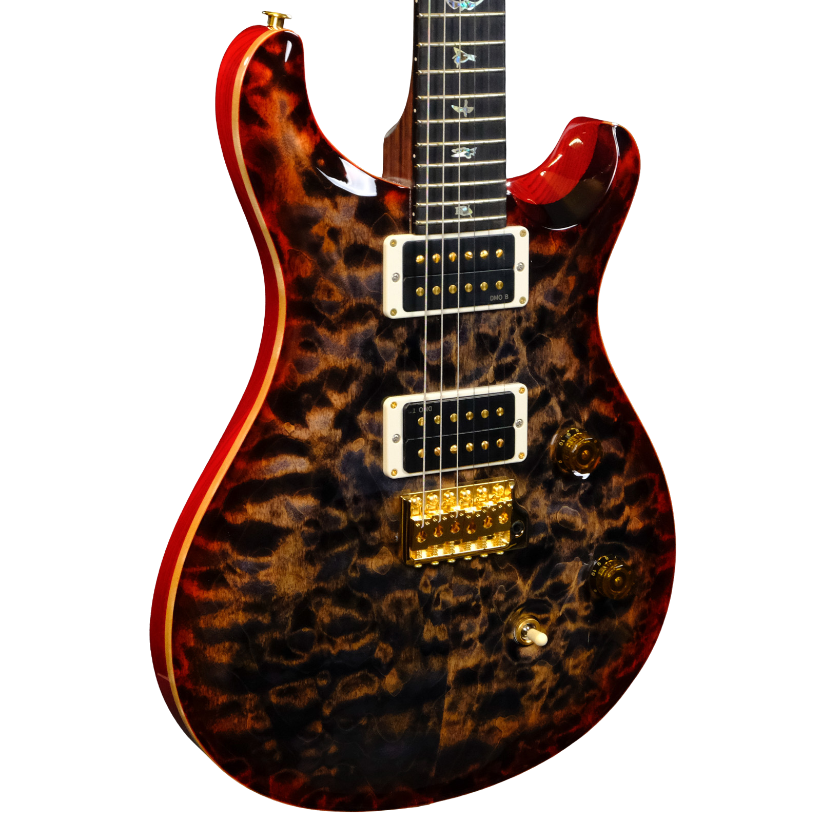 PRS Wood Library Custom 24 10-Top Quilt - Burnt Maple Leaf