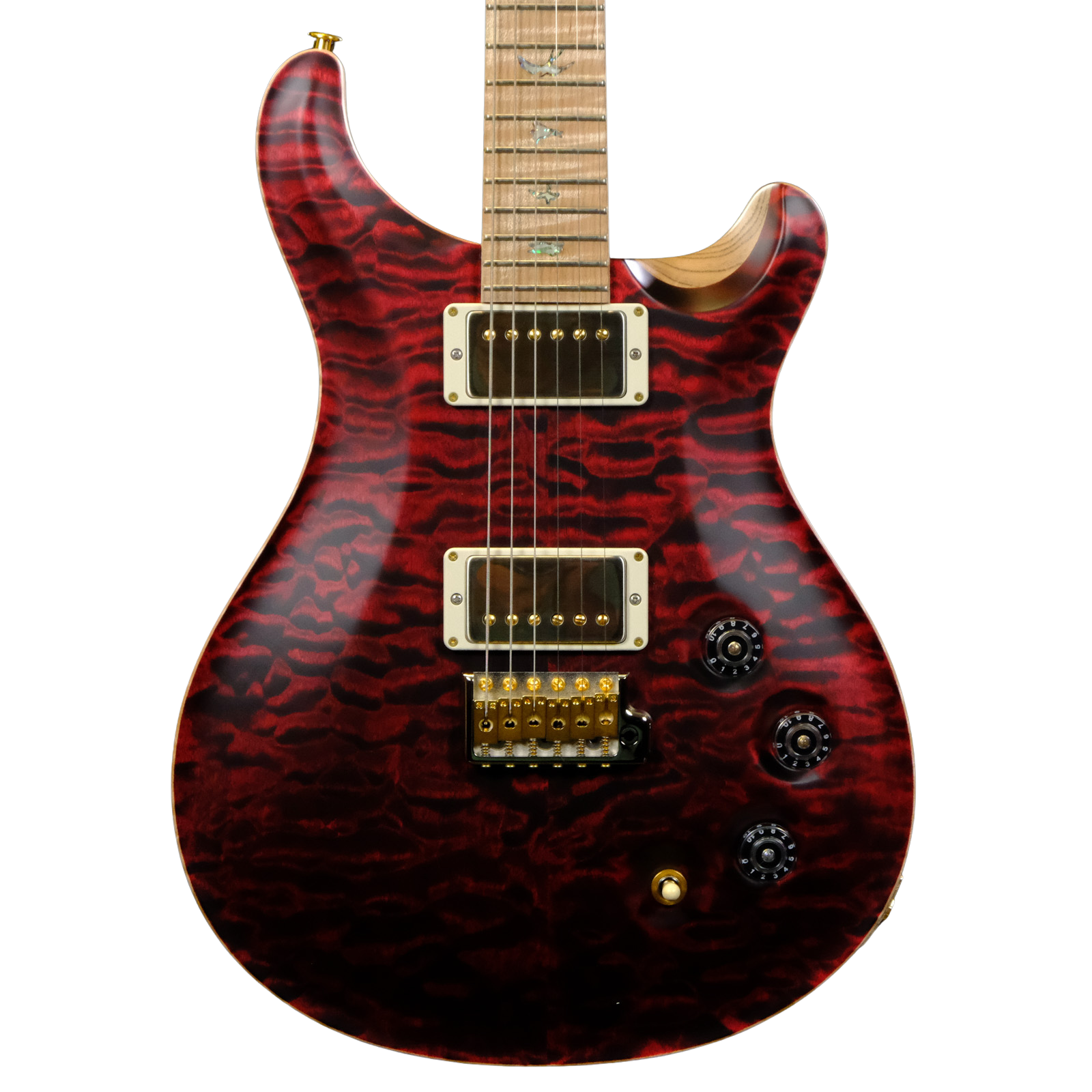 PRS Wood Library DGT Electric Guitar with Bird Inlays - Red Tiger