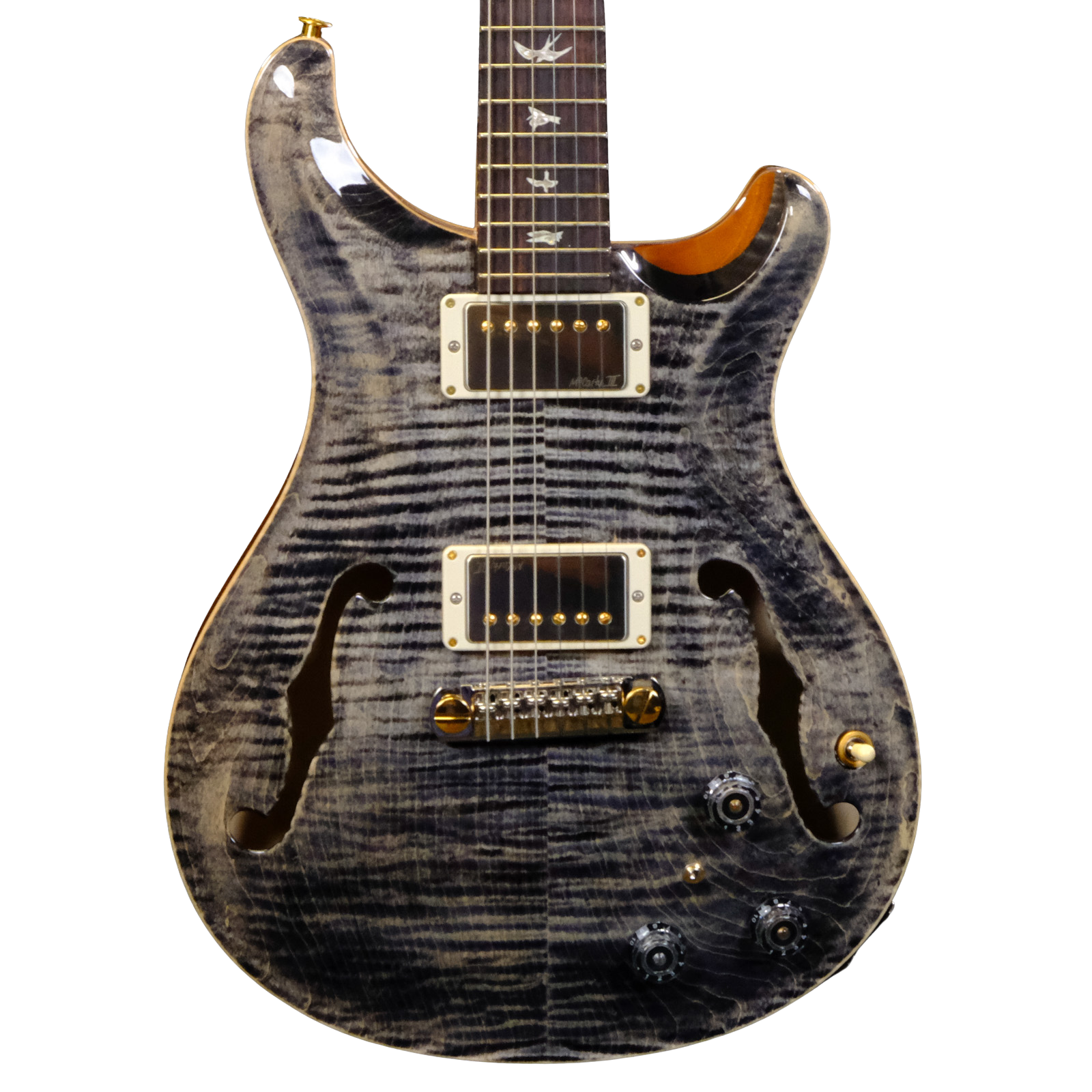 PRS Hollowbody Ⅱ piezo 10top PRS Hollowbody II Piezo 10 Top - Charcoal