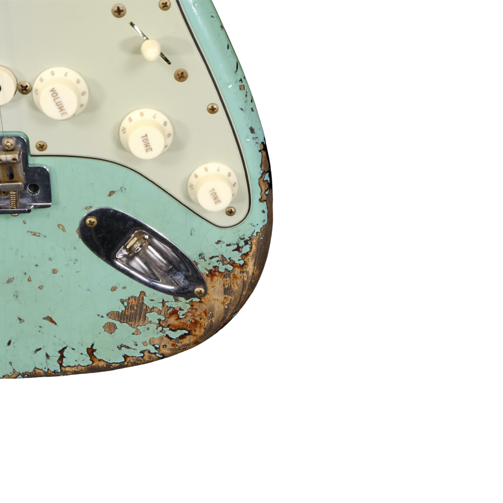 Fender Custom Shop '63 Stratocaster Super Heavy Relic - Super Faded Aged Seafoam Green over 3-Color Sunburst