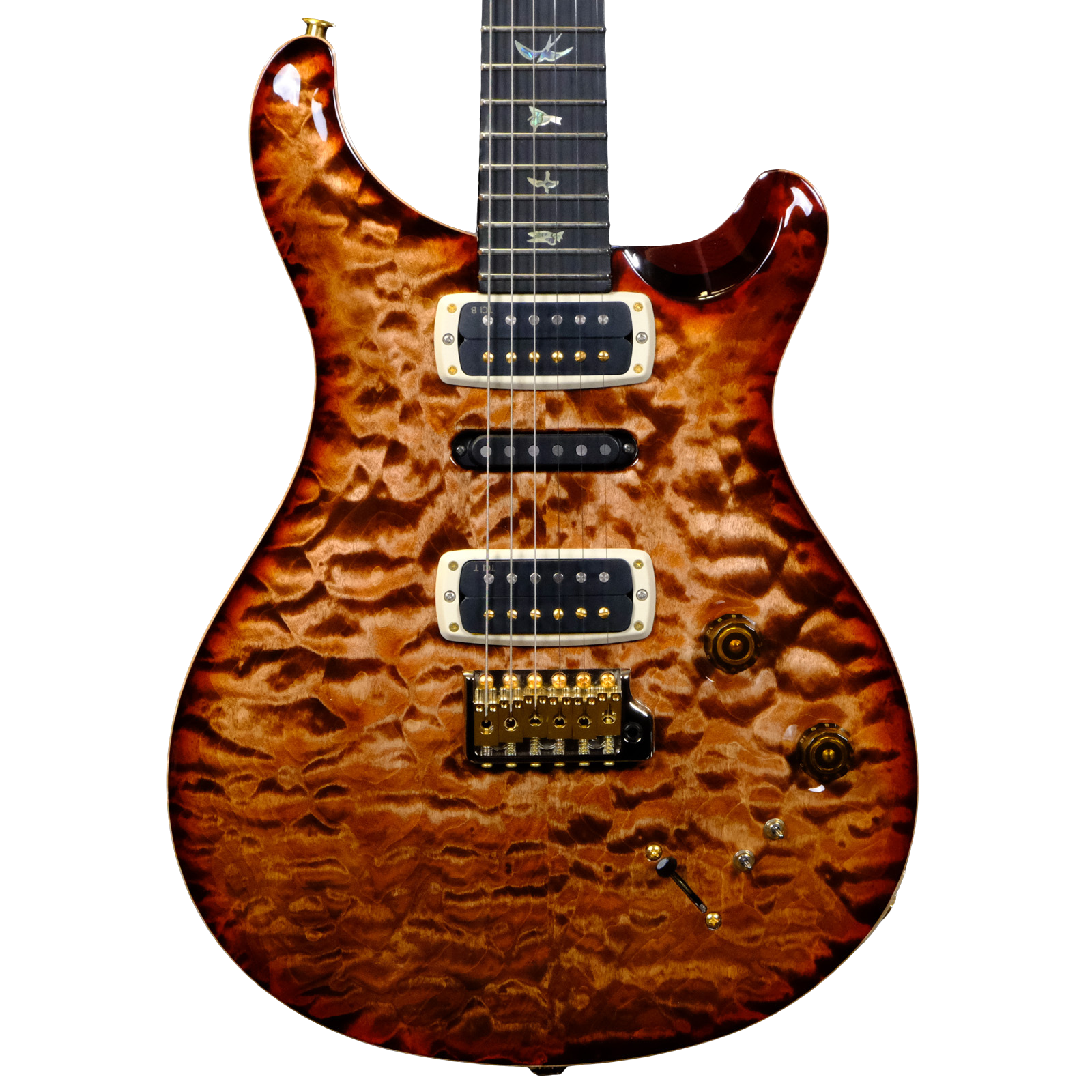 PRS Wood Library Modern Eagle V Quilted Maple - Autumn Sky Microburst