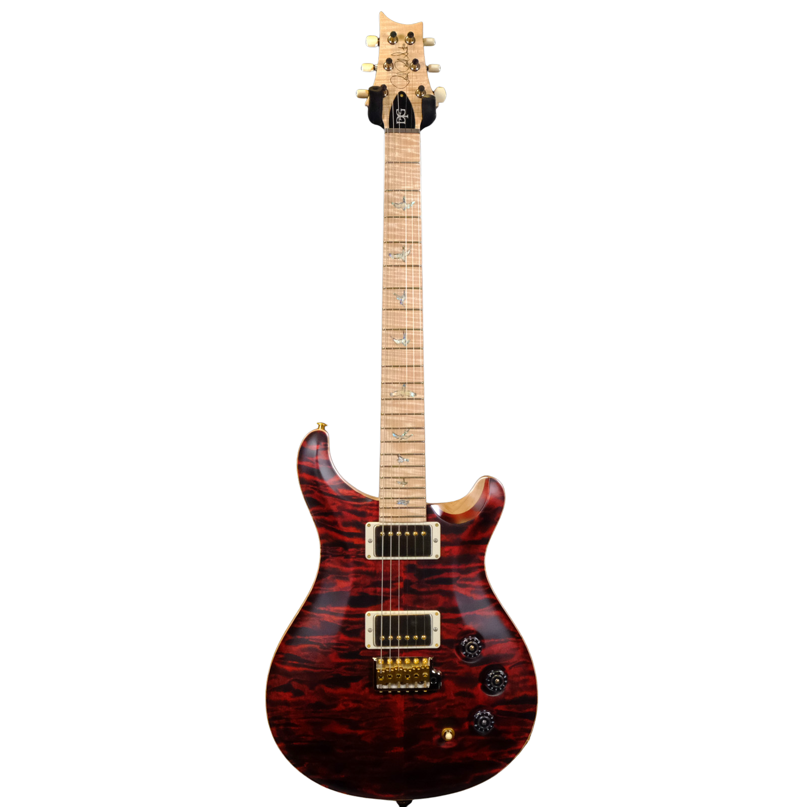 PRS Wood Library DGT Electric Guitar with Bird Inlays - Red Tiger