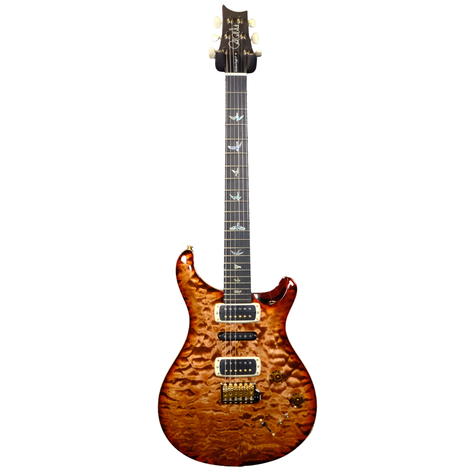 PRS Wood Library Modern Eagle V Quilted Maple - Autumn Sky Microburst