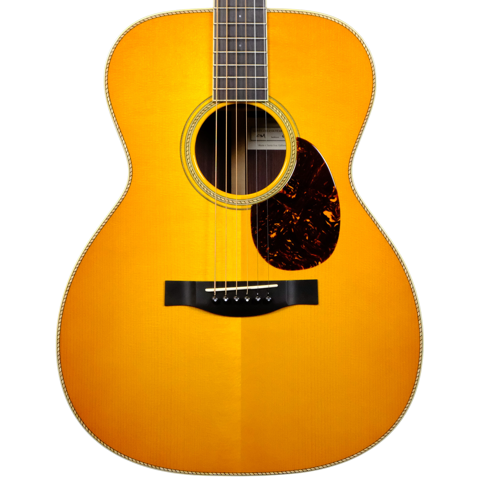Santa Cruz OM Adirondack Spruce - Buttered Toast Sunburst
