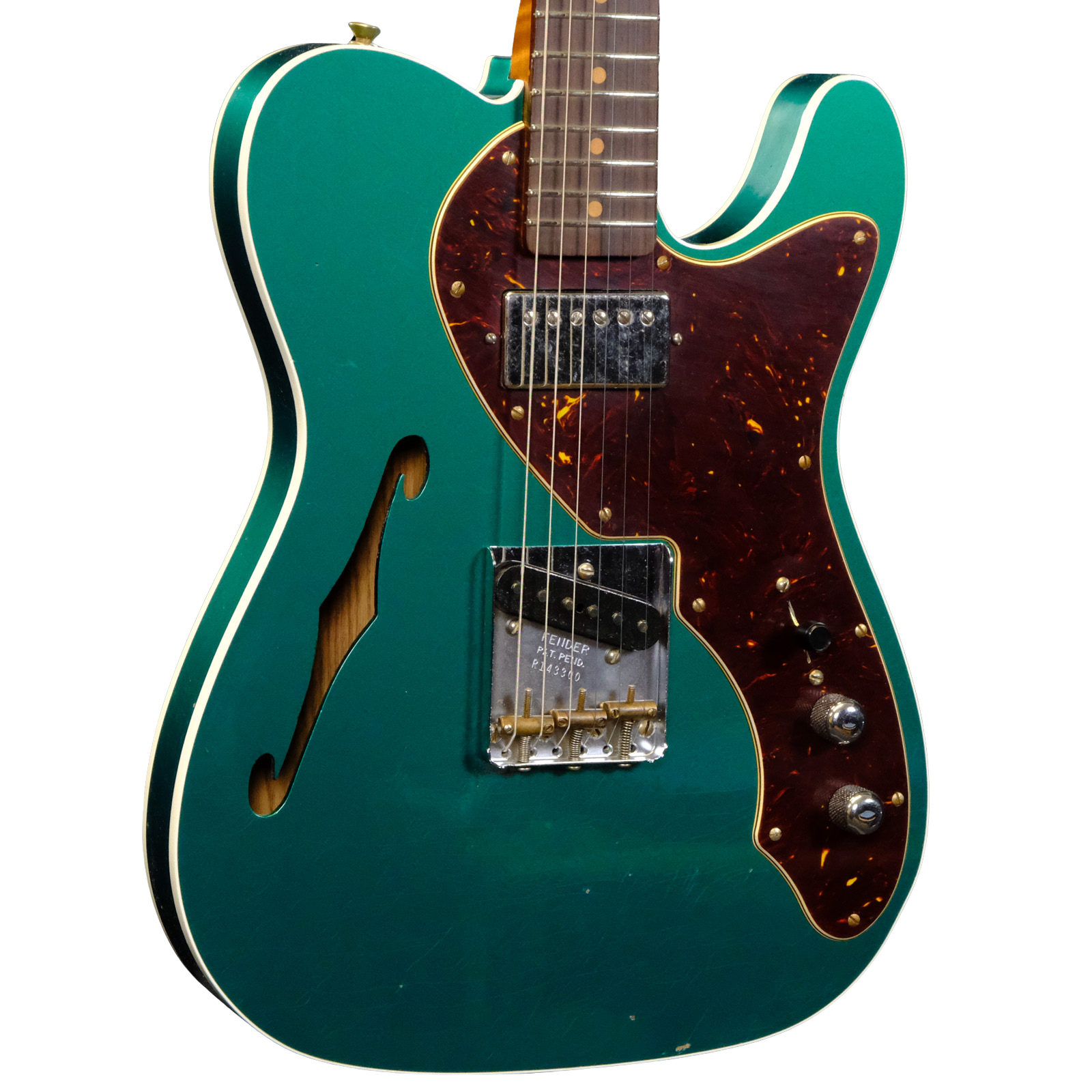 Fender Custom Shop '50s Tele Thinline - British Racing Green Journeyman Relic