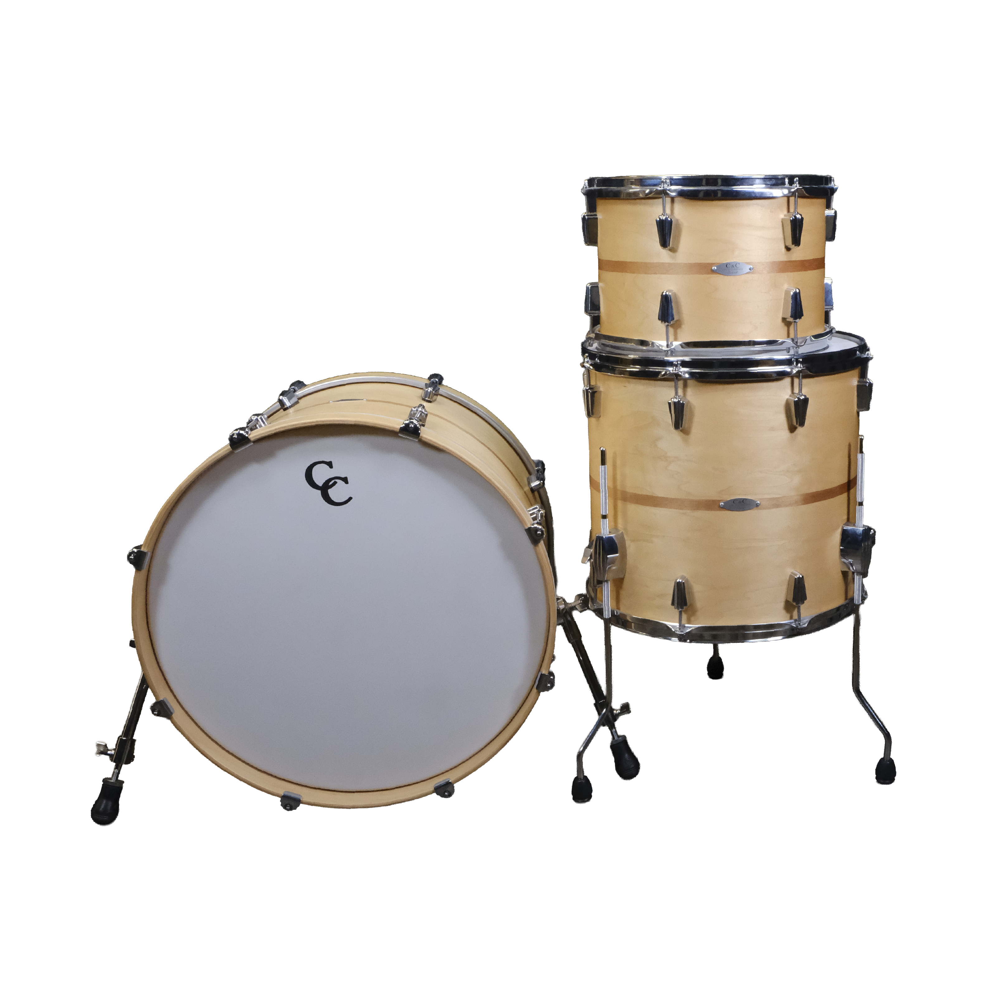 Used C&C Drum Co. 6+6 Big Beat 3-Piece Shell Pack - Natural Maple