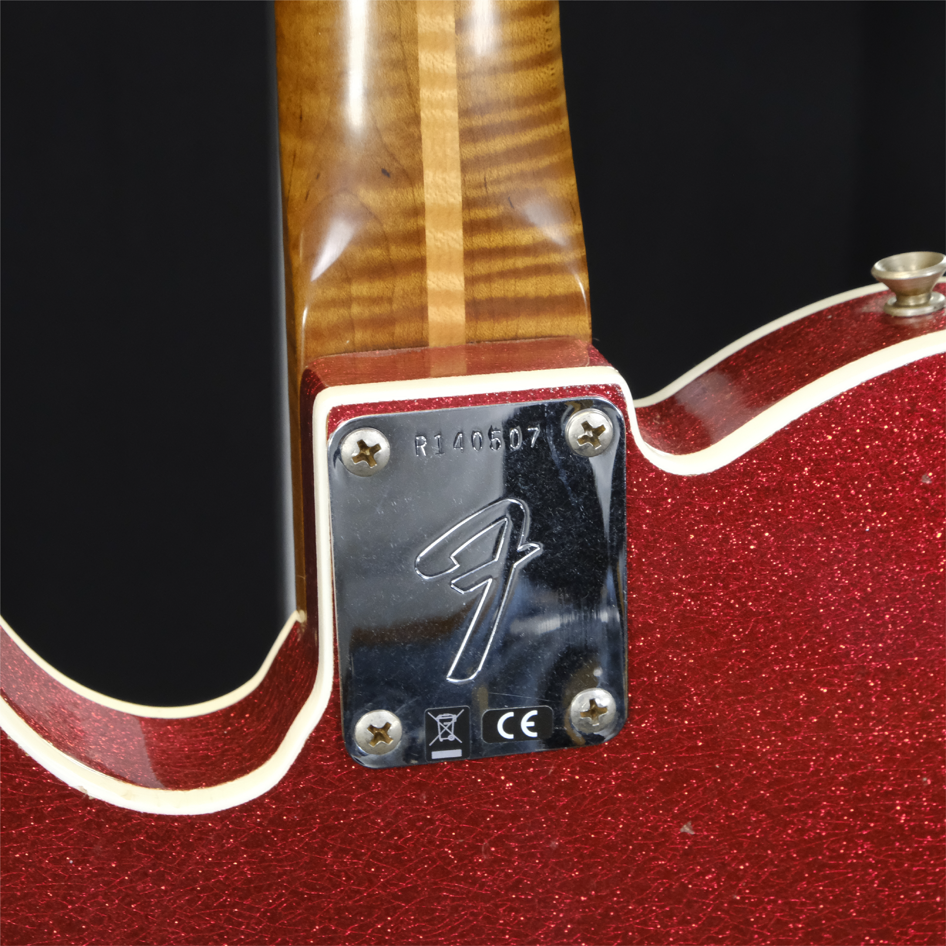 Fender Custom Shop 50's Telecaster Thinline Journeyman Relic - Red Sparkle