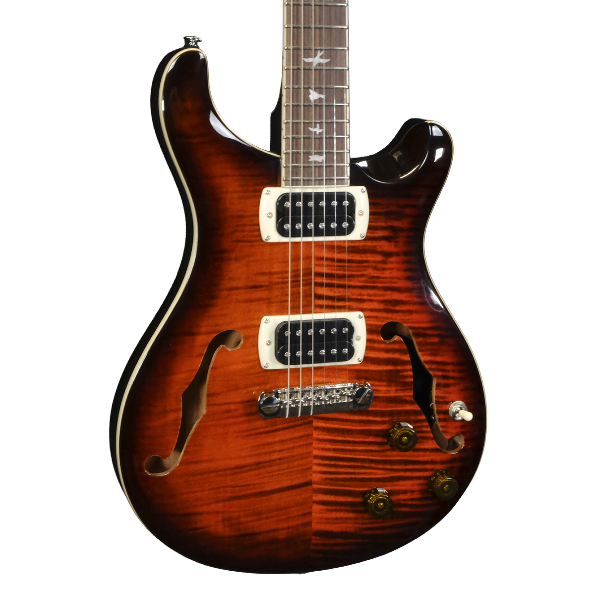 PRS SE Hollowbody I Piezo - Orange Tiger Smokeburst