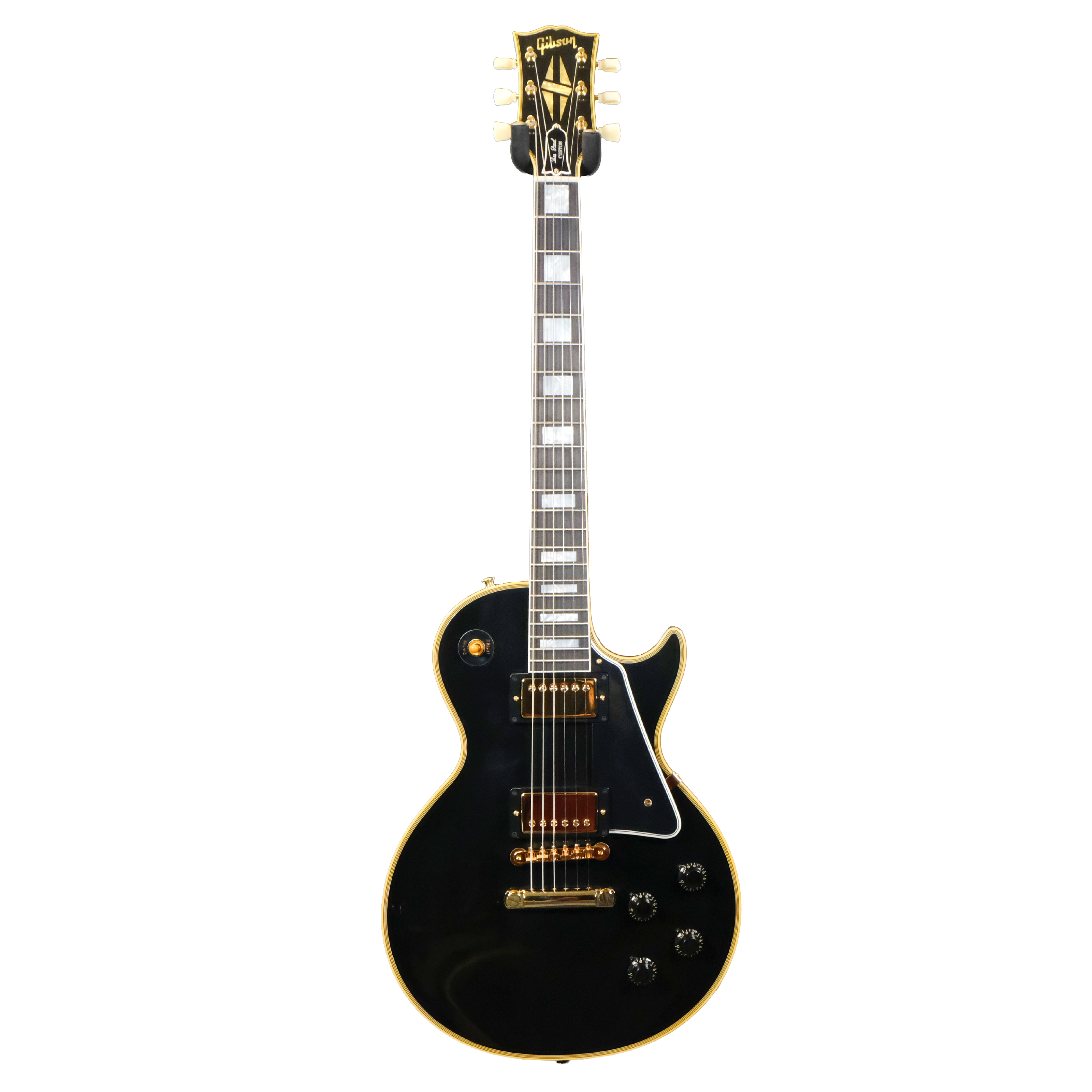 Gibson Custom 1957 Les Paul Custom Reissue VOS Electric Guitar-Ebony 2-Pickup