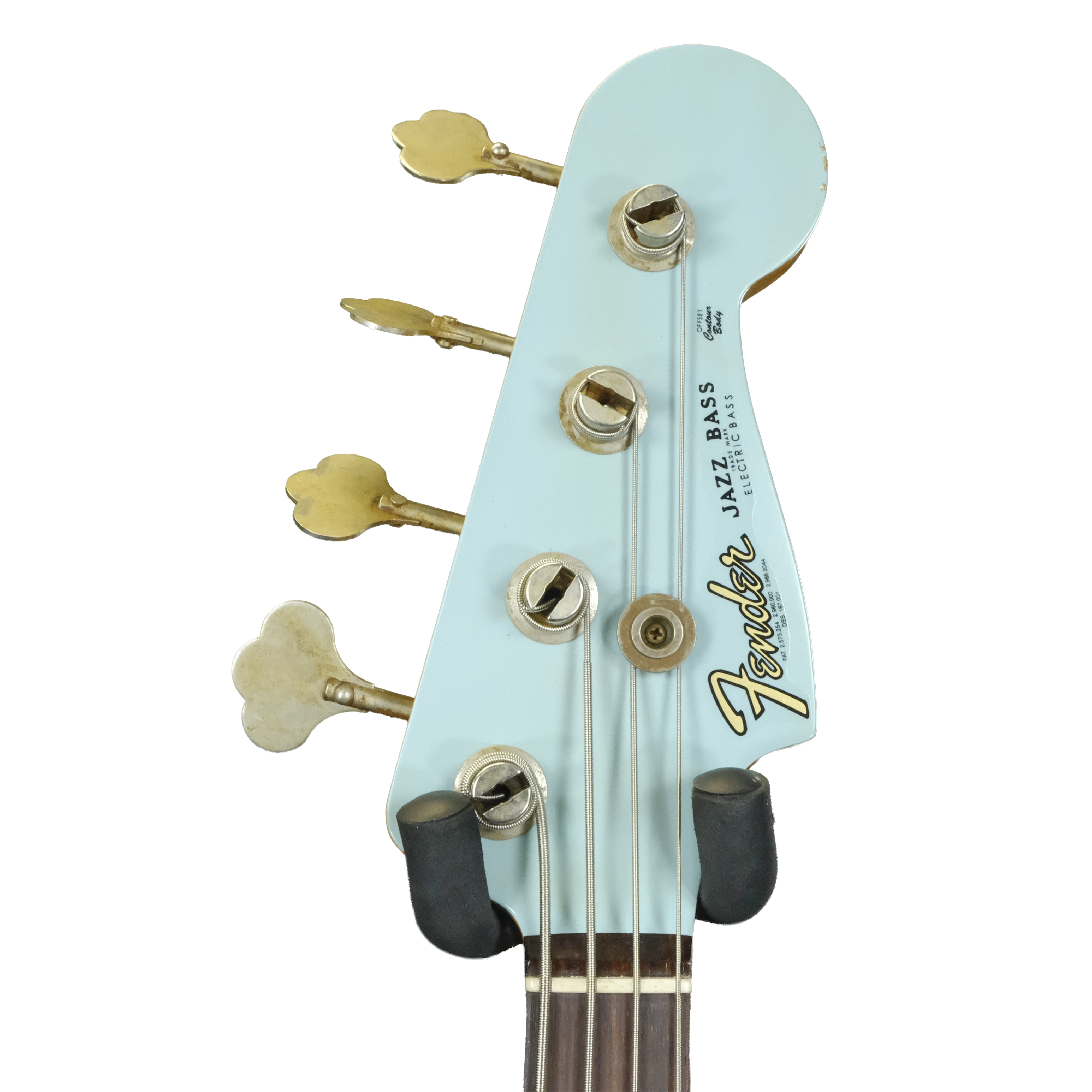 Fender Custom Shop 1961 Jazz Bass Heavy Relic - Faded Aged Daphne Blue