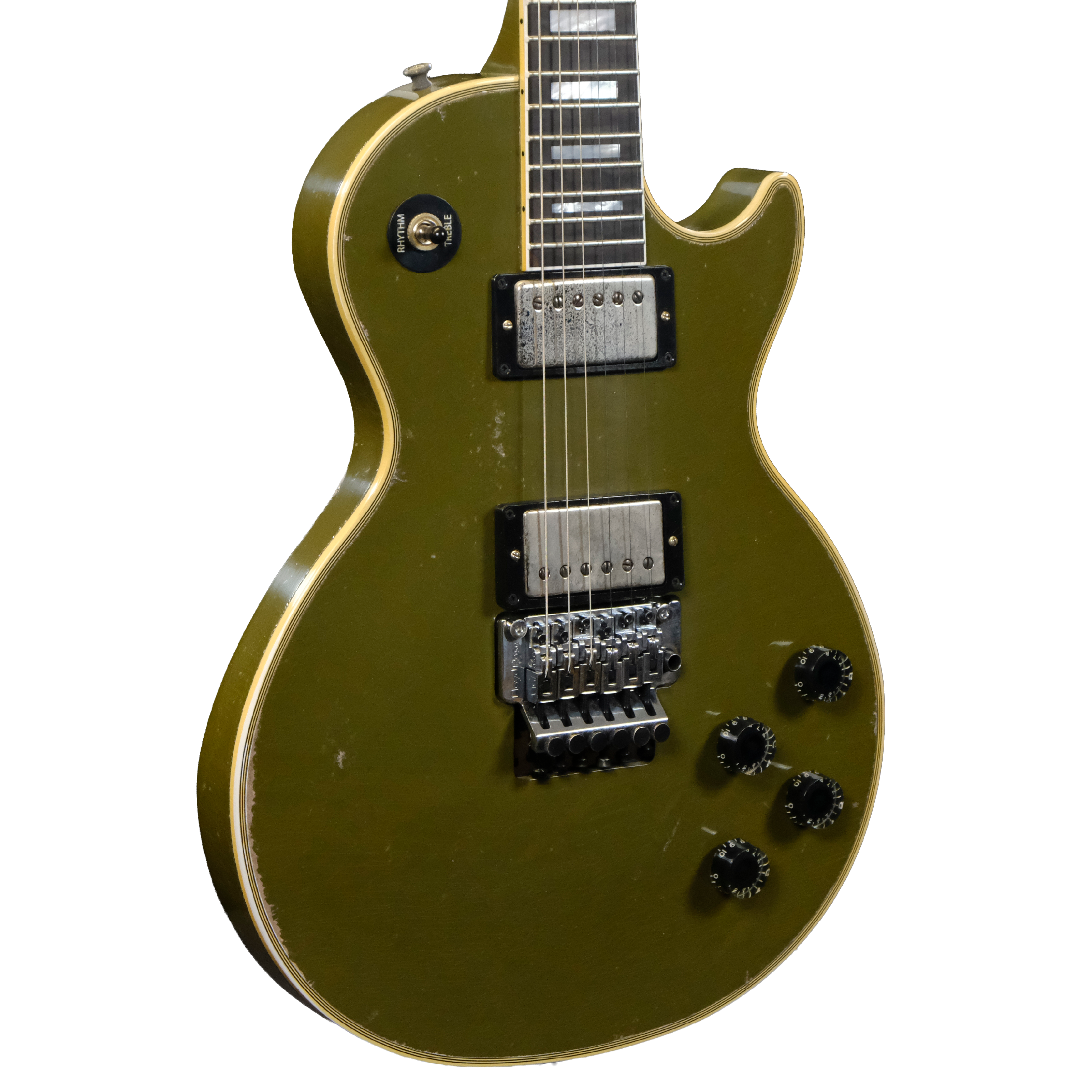 Gibson Custom Les Paul Axcess Custom Floyd Rose - Murphy Lab Heavy Aged Olive Drab