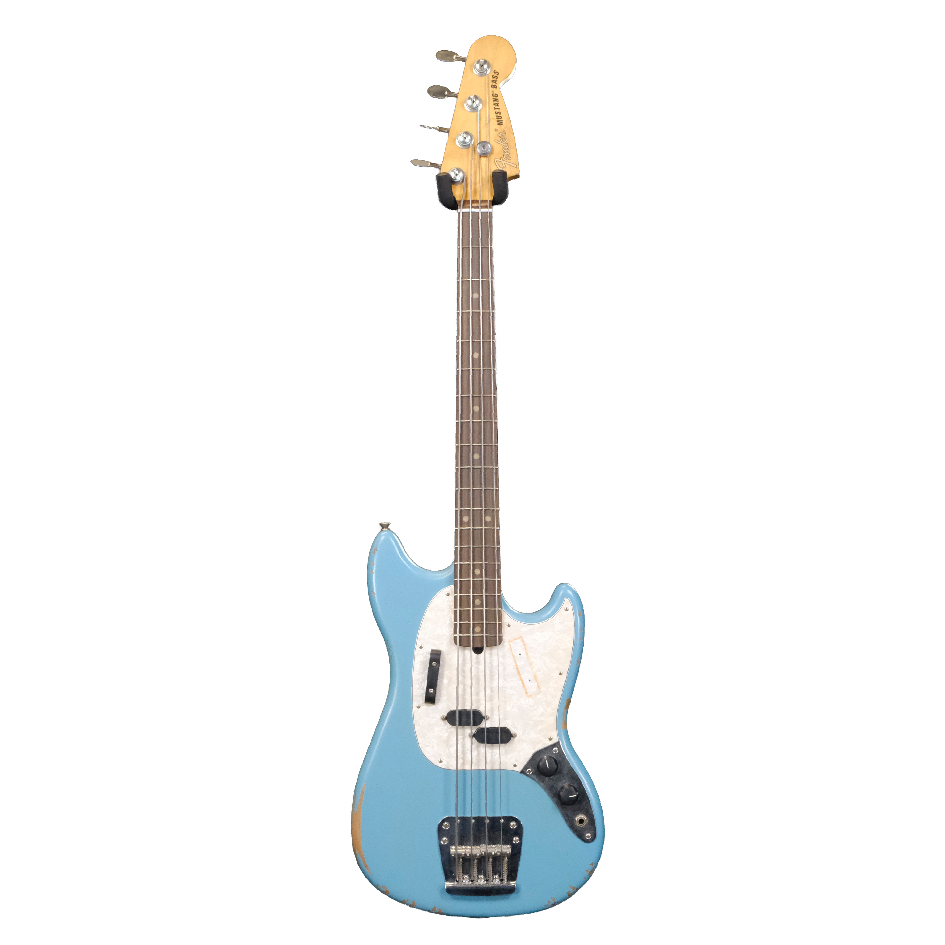 Fender Justin Meldal-Johnsen Road Worn Mustang Bass - Daphne Blue