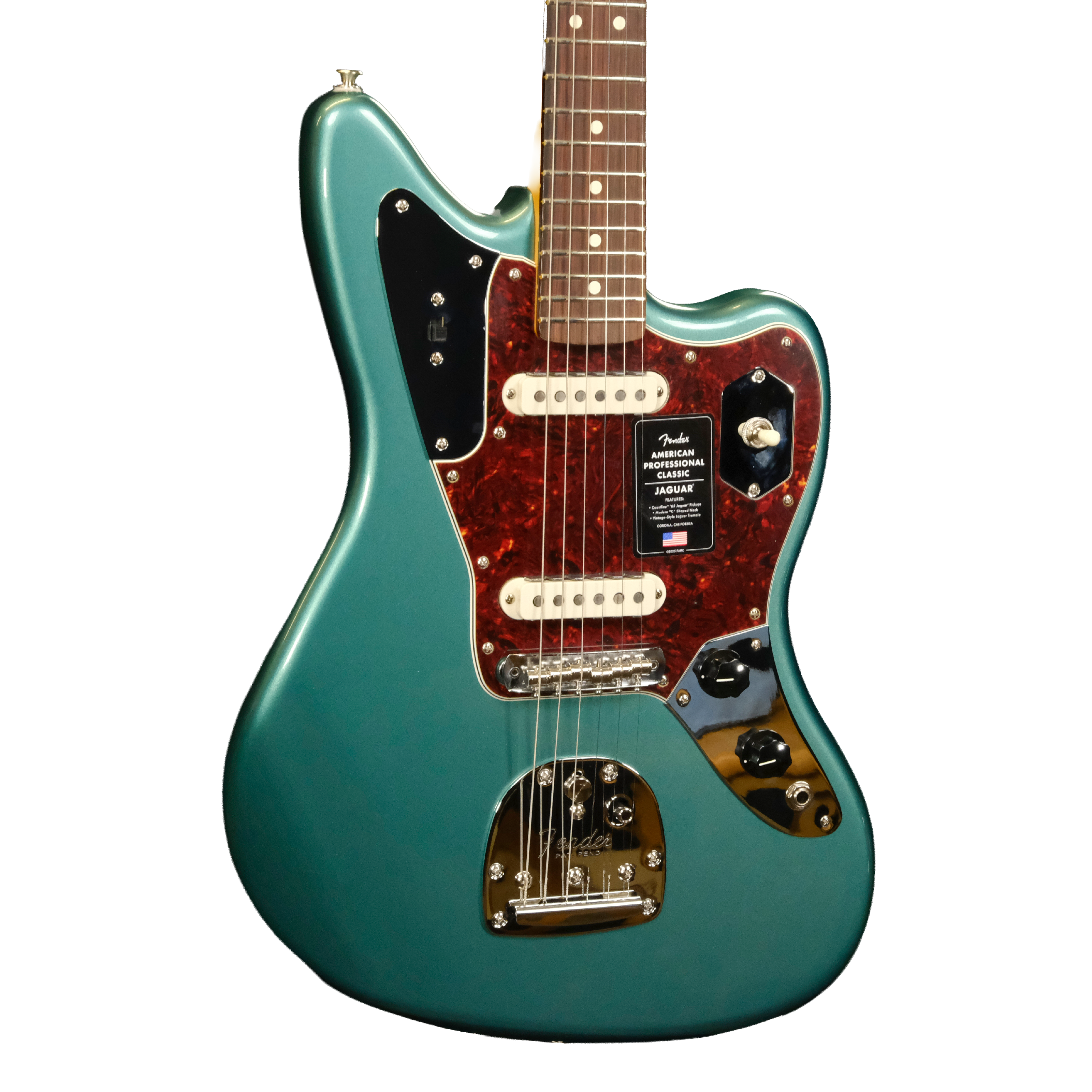 Fender American Professional Classic Jaguar - Faded Sherwood Green Metallic
