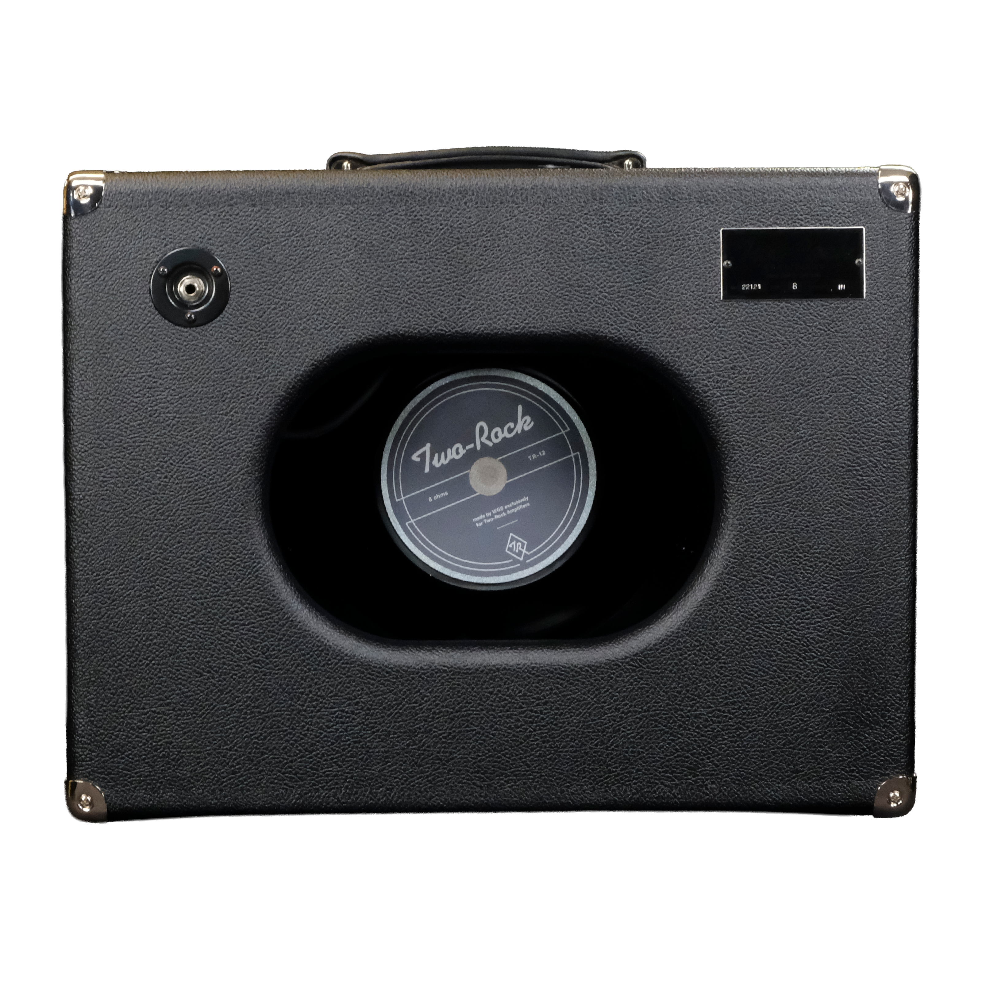 Two-Rock 1x12 Open Back Cabinet - Black Bronco with Blue Smoke Cloth