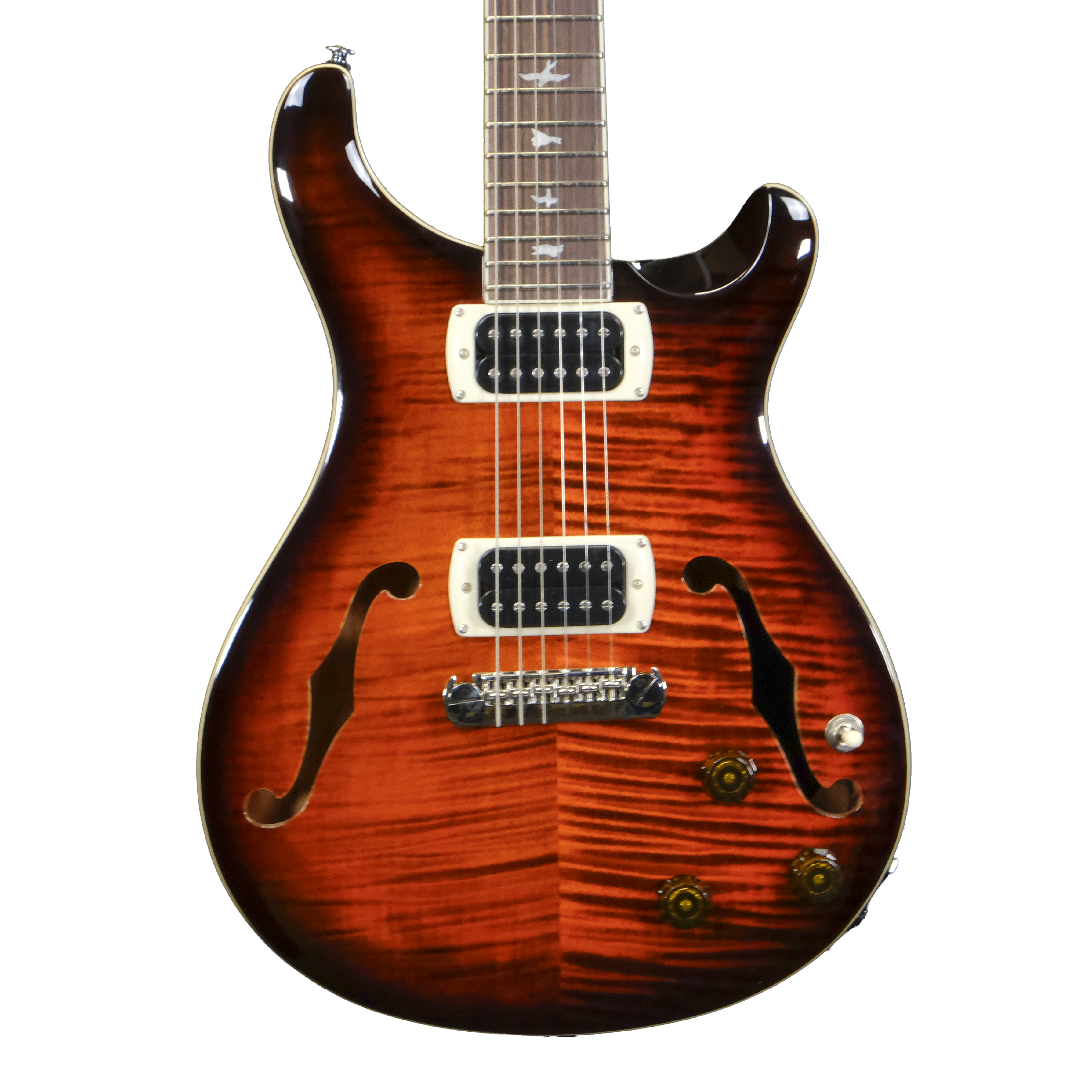 PRS SE Hollowbody I Piezo - Orange Tiger Smokeburst