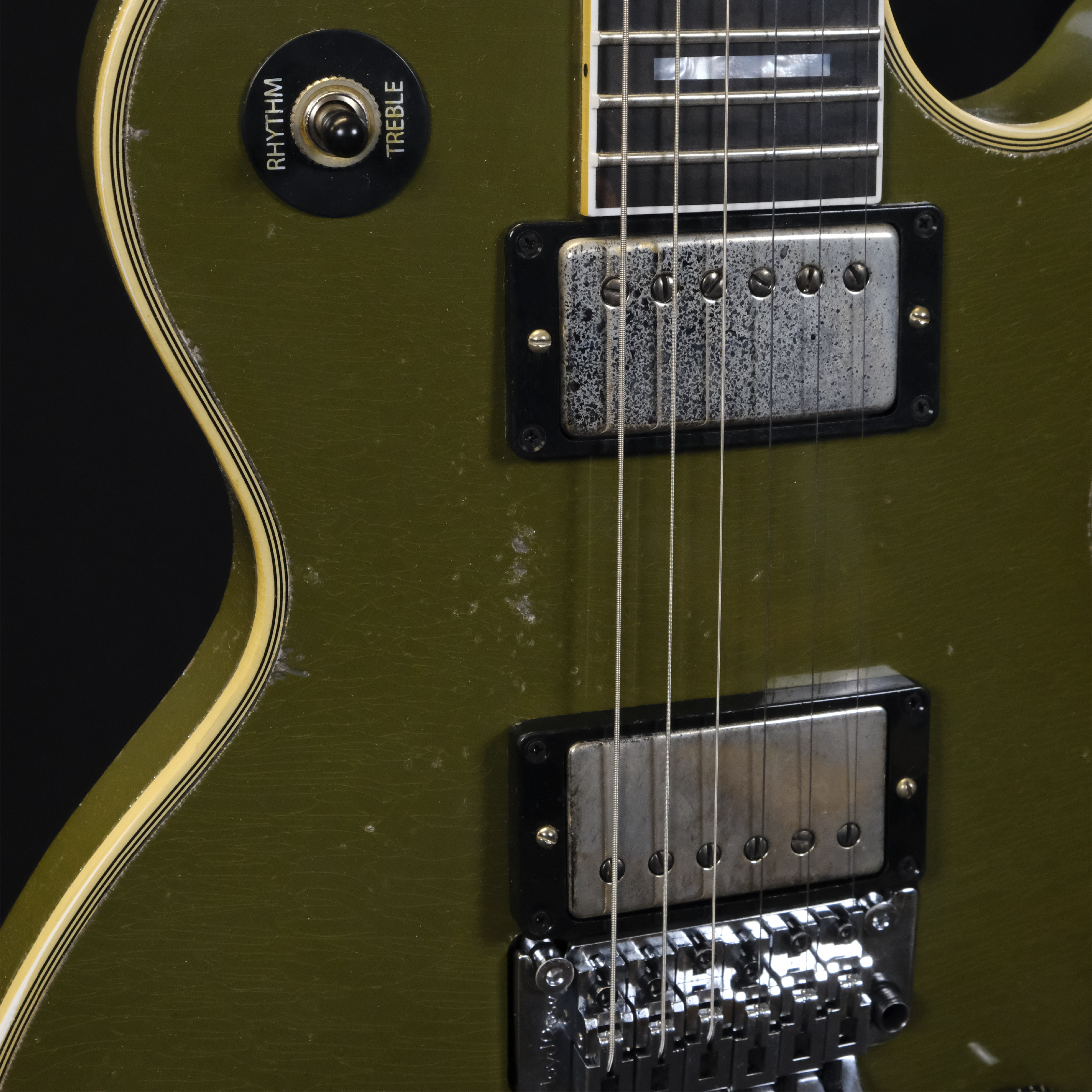 Gibson Custom Les Paul Axcess Custom Floyd Rose - Murphy Lab Heavy Aged Olive Drab