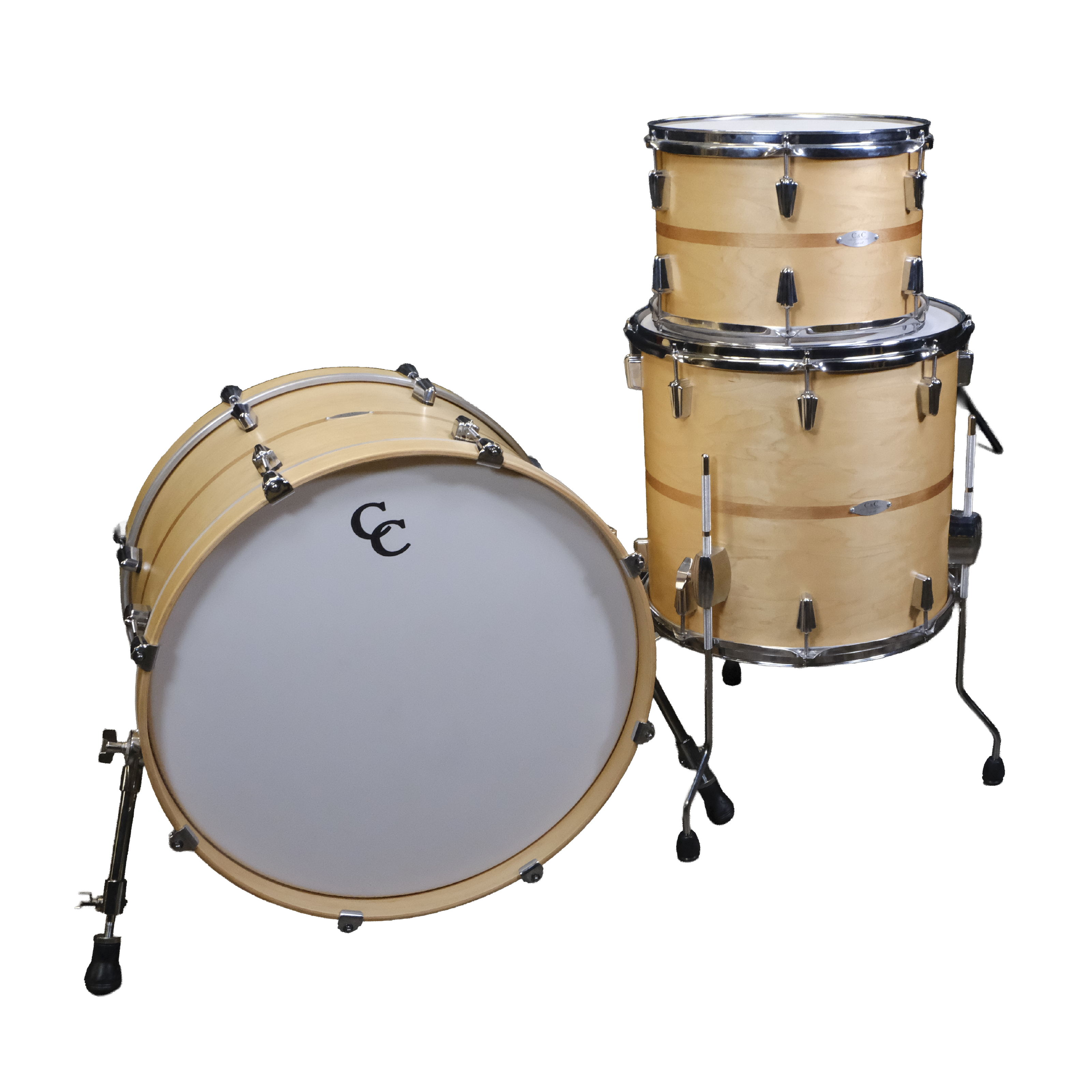 Used C&C Drum Co. 6+6 Big Beat 3-Piece Shell Pack - Natural Maple