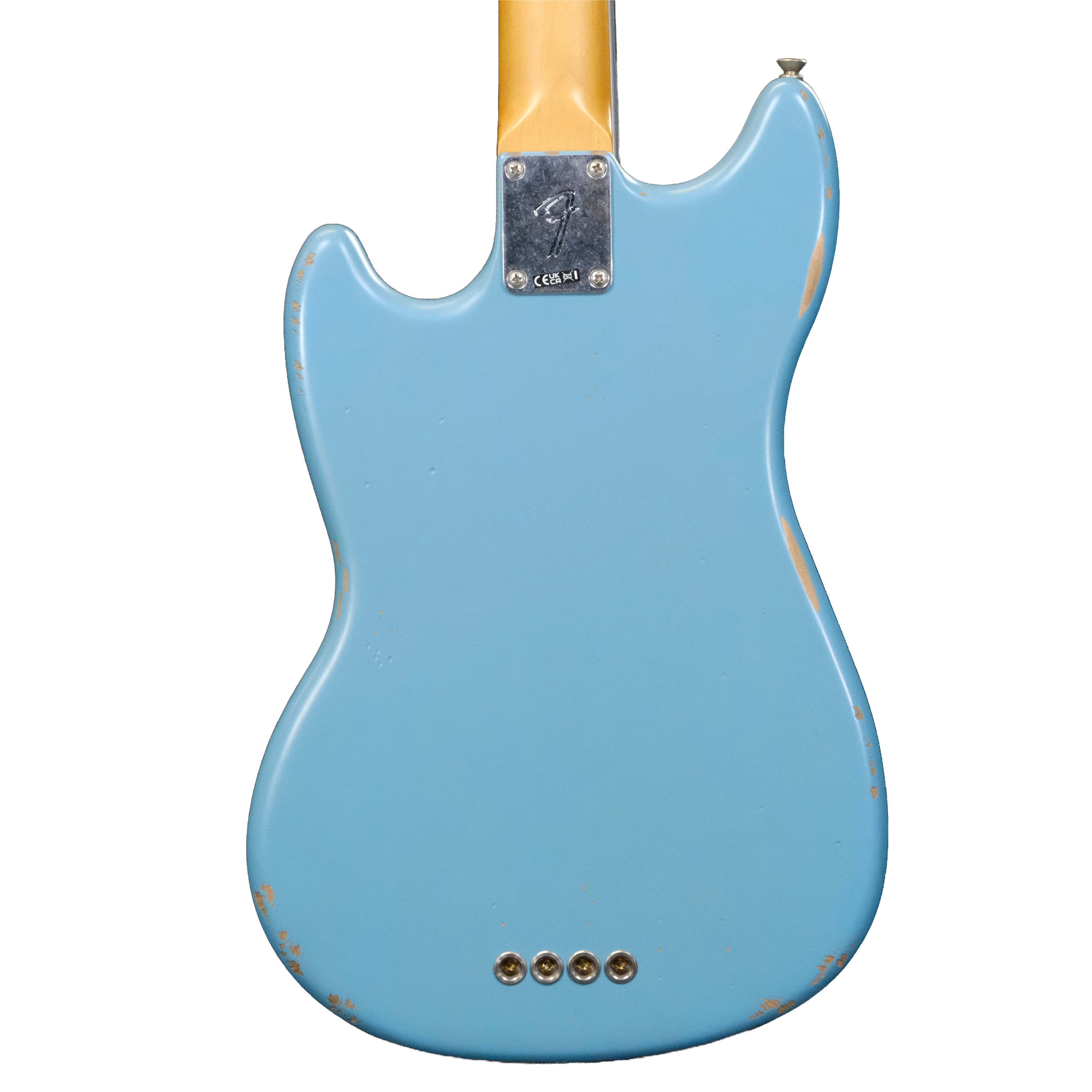 Fender Justin Meldal-Johnsen Road Worn Mustang Bass - Daphne Blue