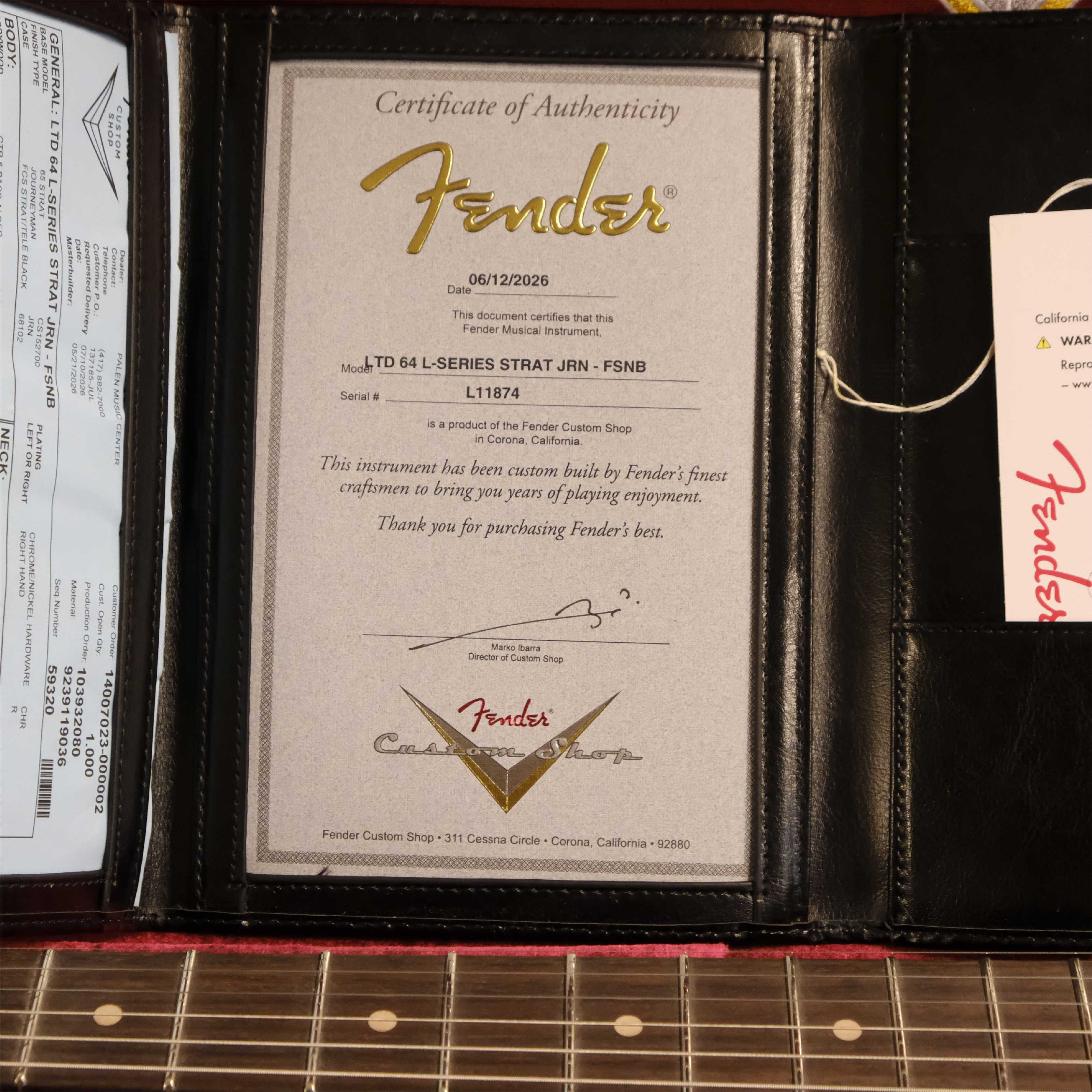 Fender Custom Shop Limited Edition 1964 L-Series Stratocaster Journeyman Relic - Faded Sonic Blue