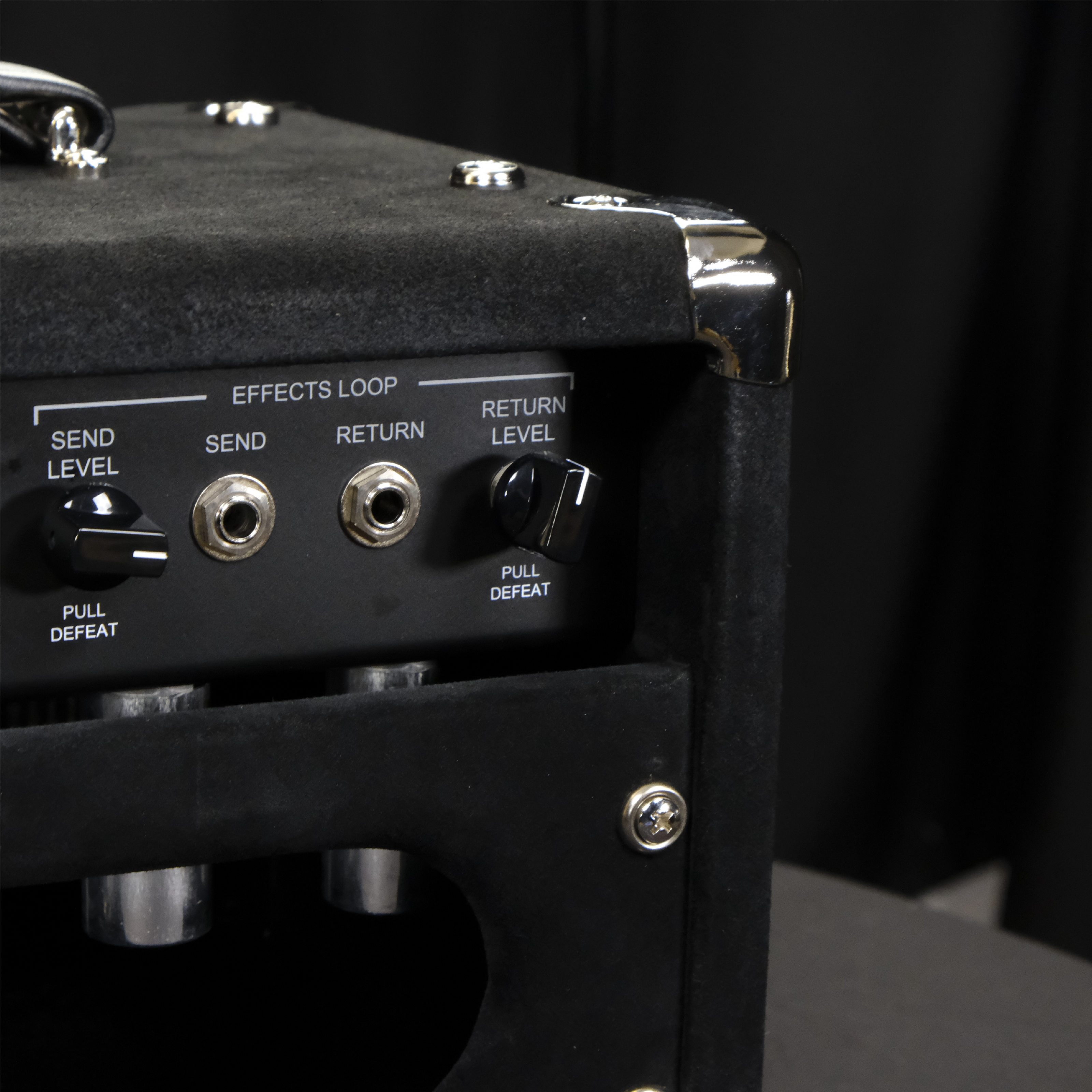 Two-Rock Studio Overdrive Head - Black Suede with Grey Pinstripe