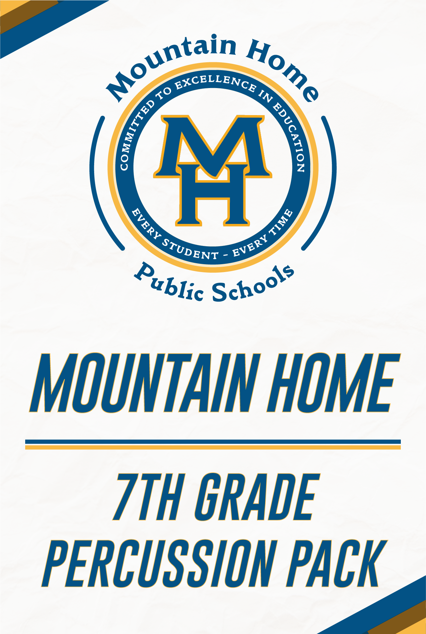 Mountain Home 7th Grade Percussion Pack