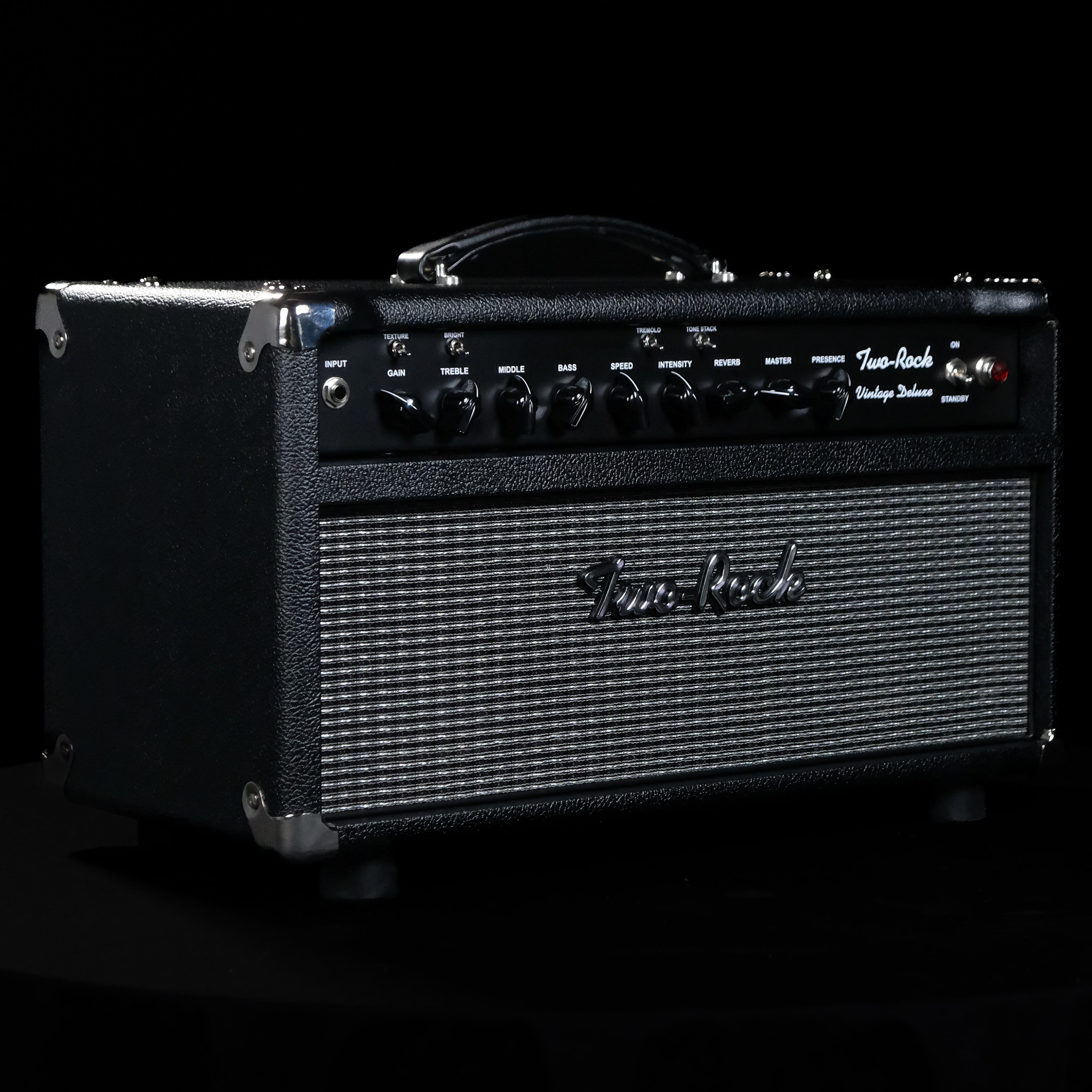 Two-Rock Vintage Deluxe 35 Watt Head Amp - Black Chassis With Black Chicken Head Knobs - Palen Music