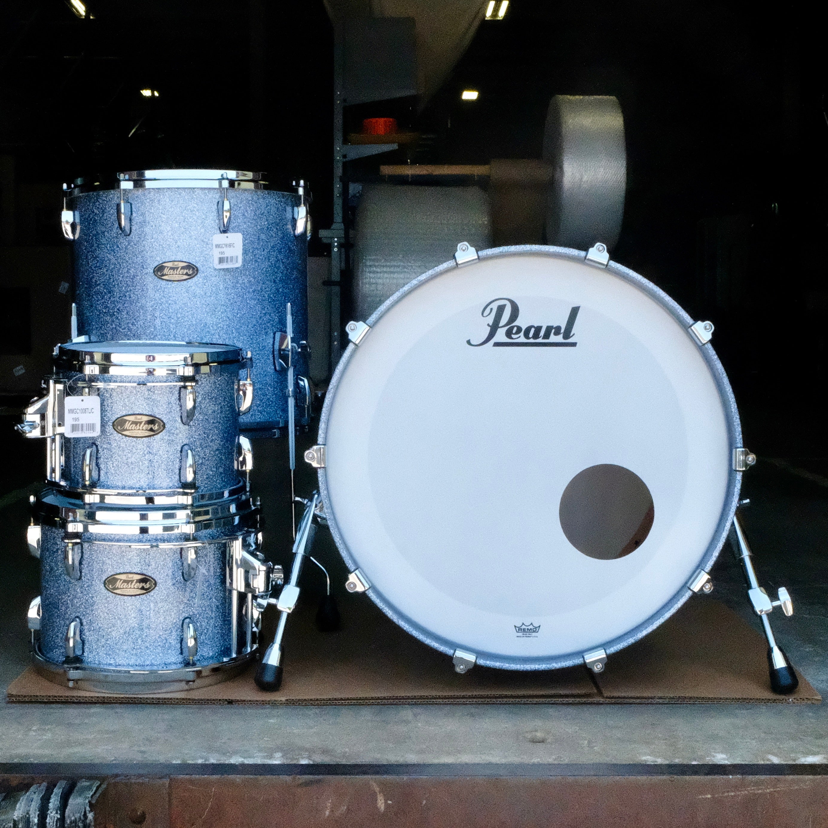 Pearl Masters Maple/Gum 4-piece Shell Pack - Crystal Rain - Palen Music