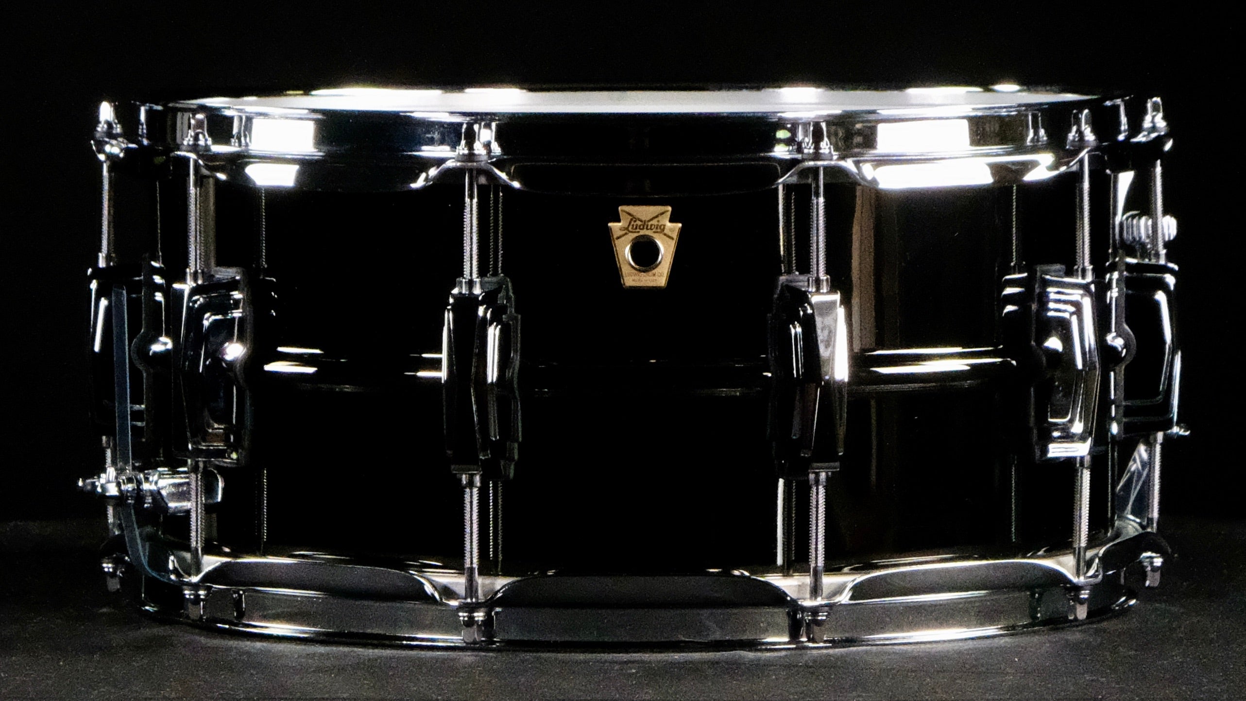 Ludwig Black Beauty 6.5-inch x 14-inch Snare Drum - Black Nickel with Imperial Lugs - Palen Music