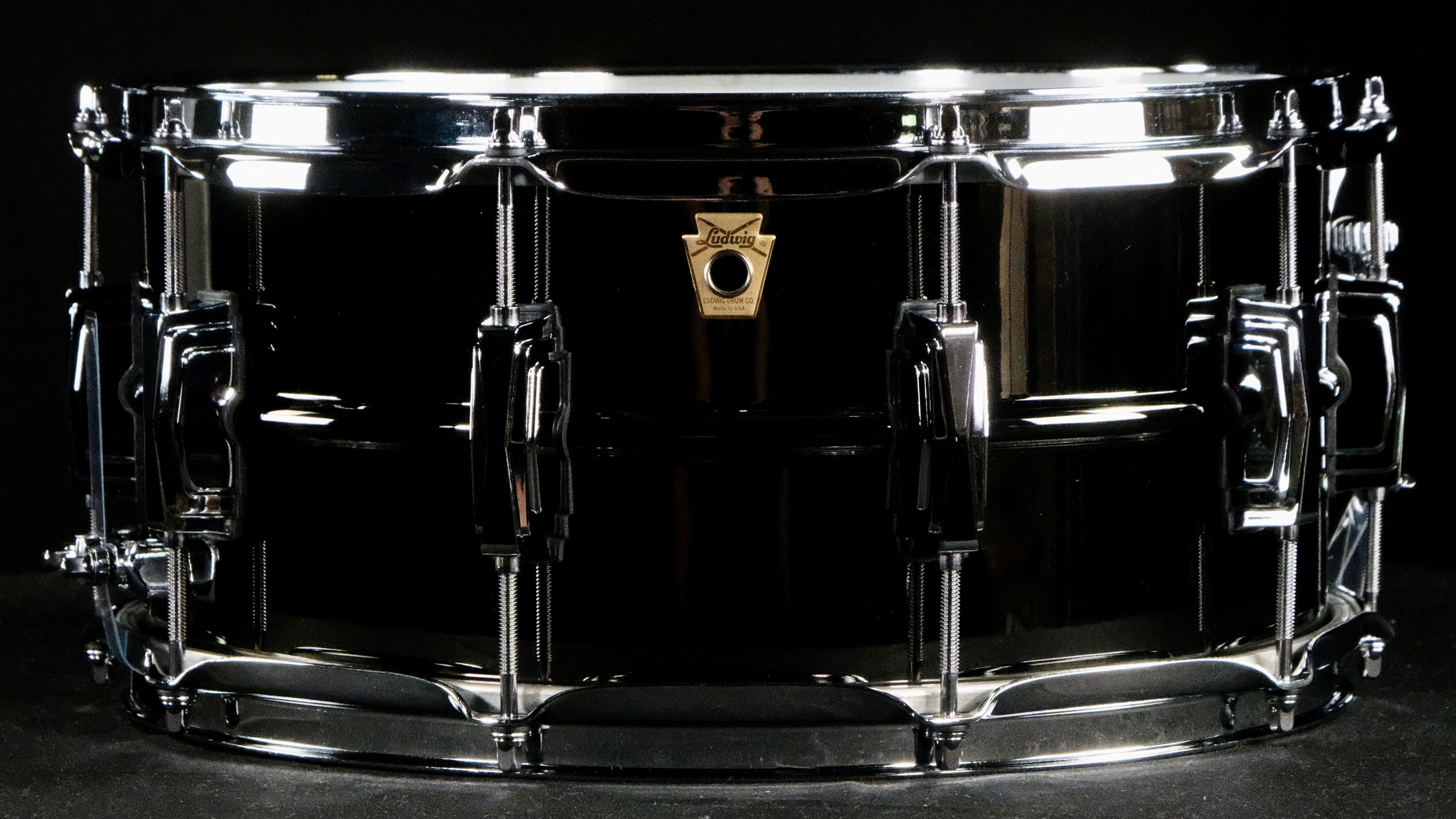 Ludwig Black Beauty 6.5-inch x 14-inch Snare Drum - Black Nickel with Imperial Lugs - Palen Music