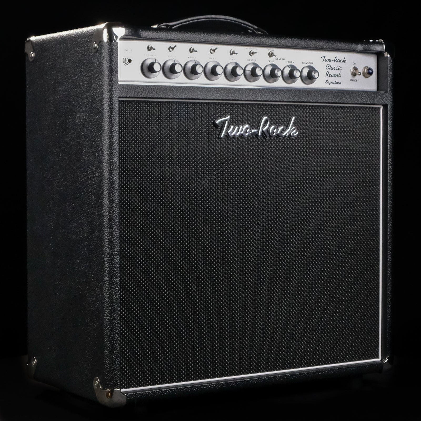 Two-Rock Classic Reverb Signature 40w/20w Combo Amp - Black, Silverface - Palen Music