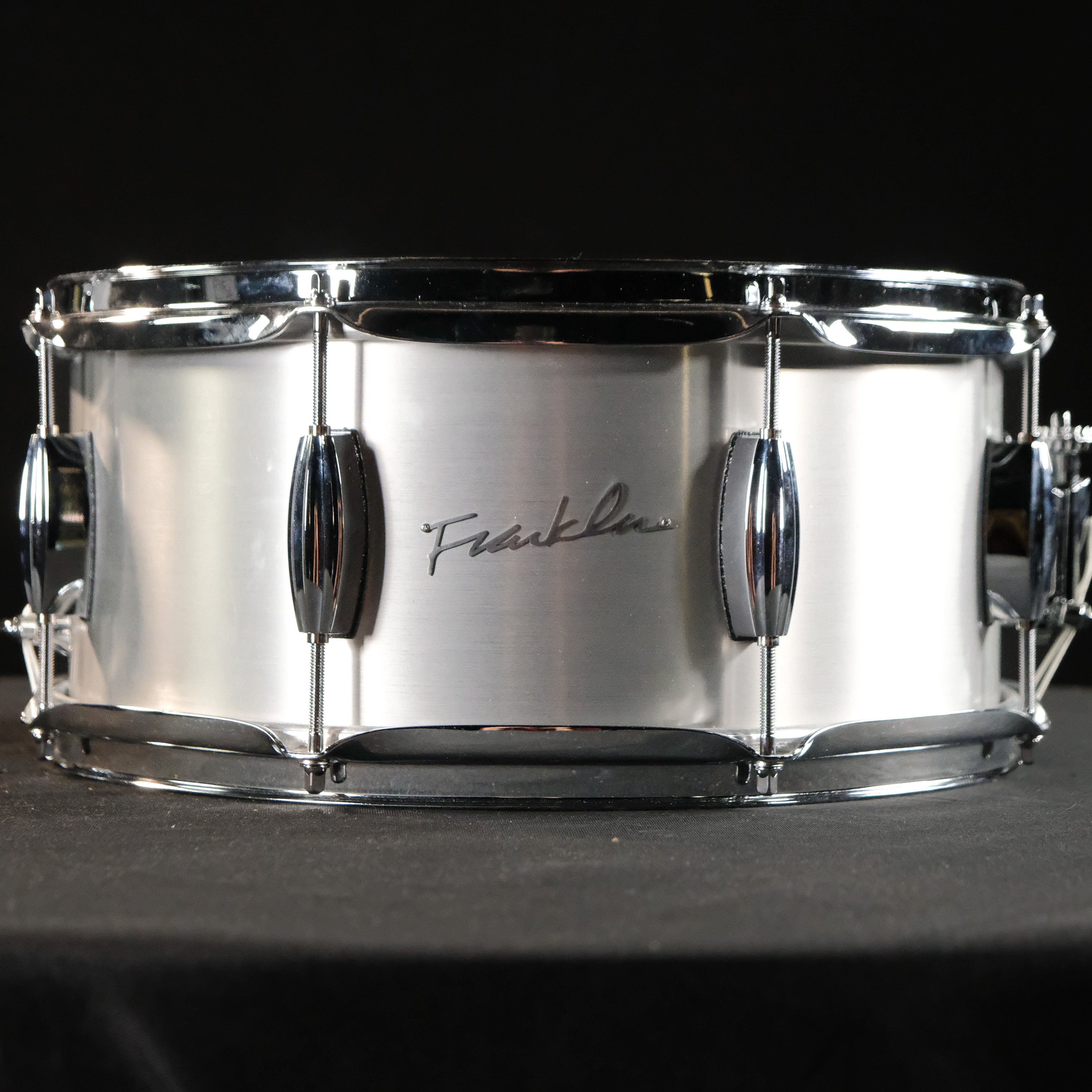 Franklin Drum Company Aluminum 6.5" x 14" Snare Drum with Triple Flange Hoops - Aluminum - Palen Music
