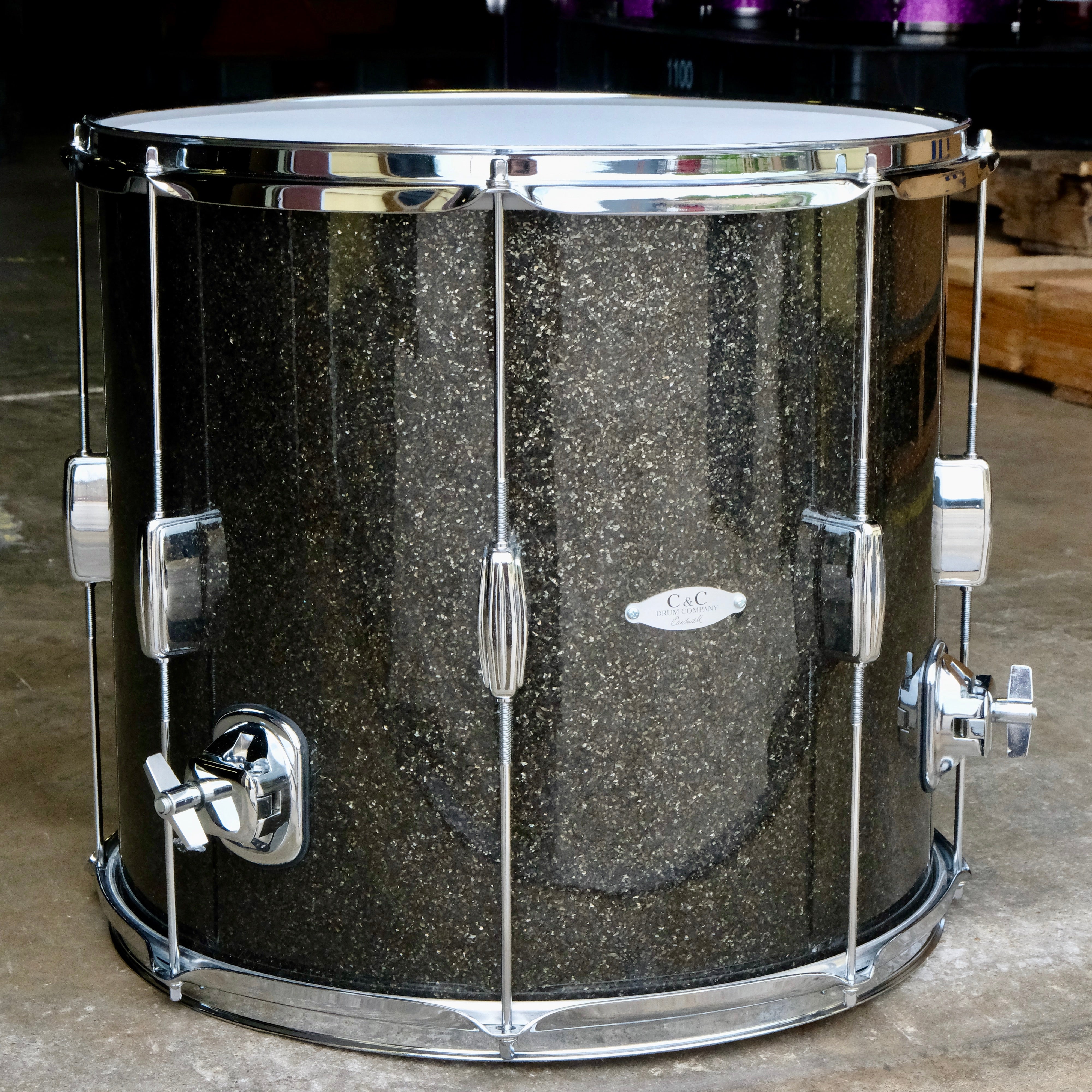 C&C Drum Co Player Date I Big Beat Shell Pack 22, 16, 13 - Grey Glass Glitter - Palen Music