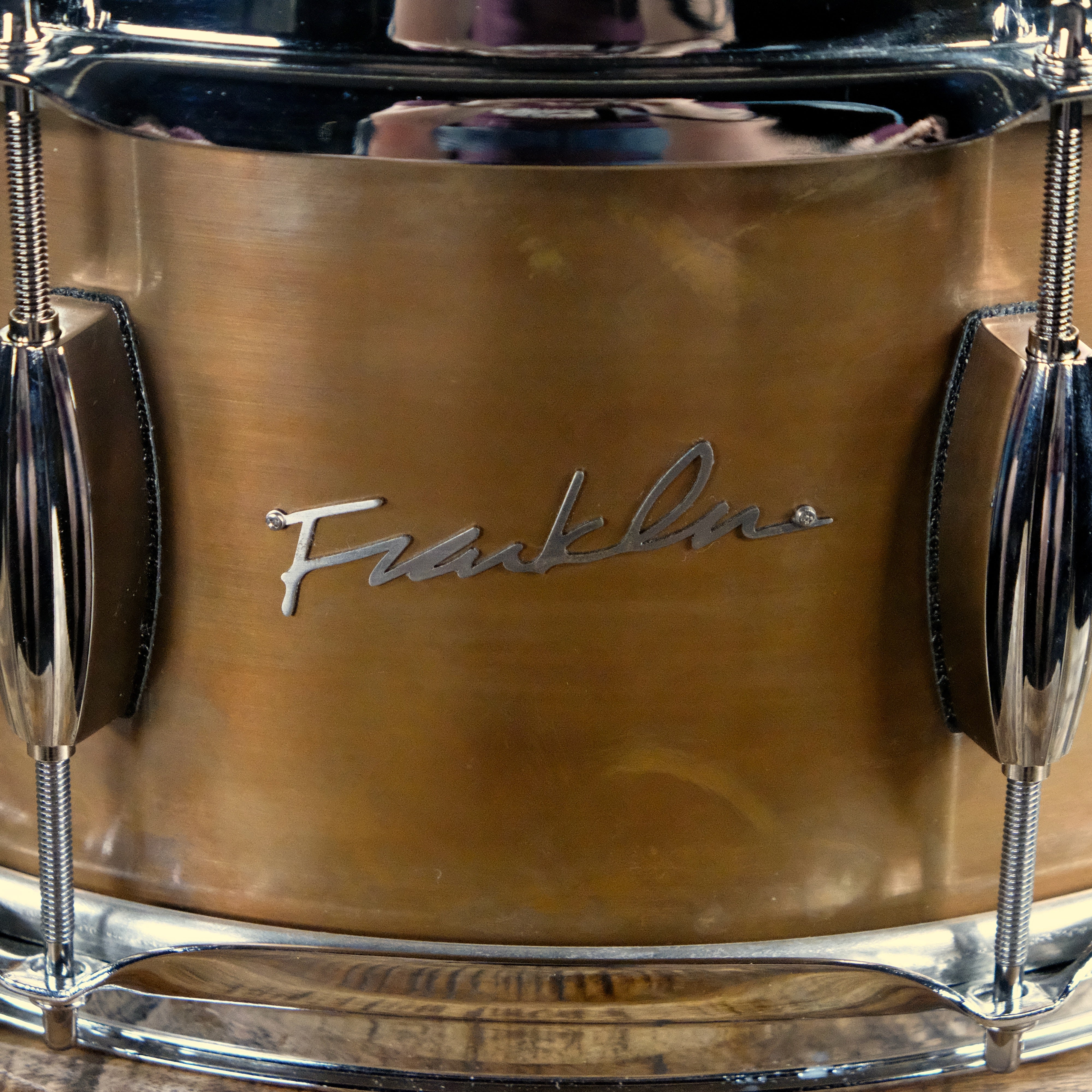 Franklin Drum Company Penny Copper 6.5" x 14" Snare Drum with Triple Flange Hoops - Penny Copper - Palen Music