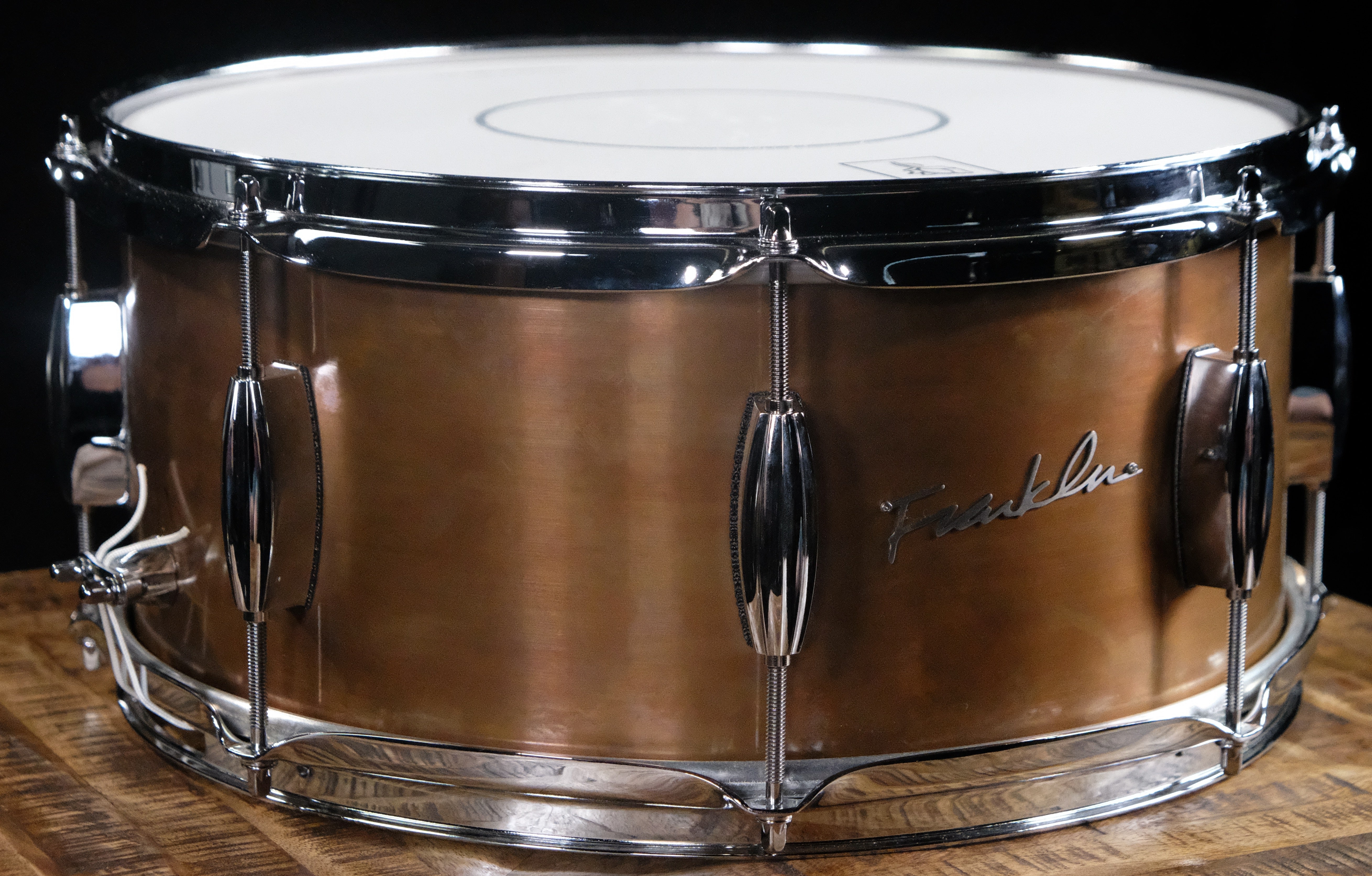 Franklin Drum Company Penny Copper 6.5" x 14" Snare Drum with Triple Flange Hoops - Penny Copper - Palen Music