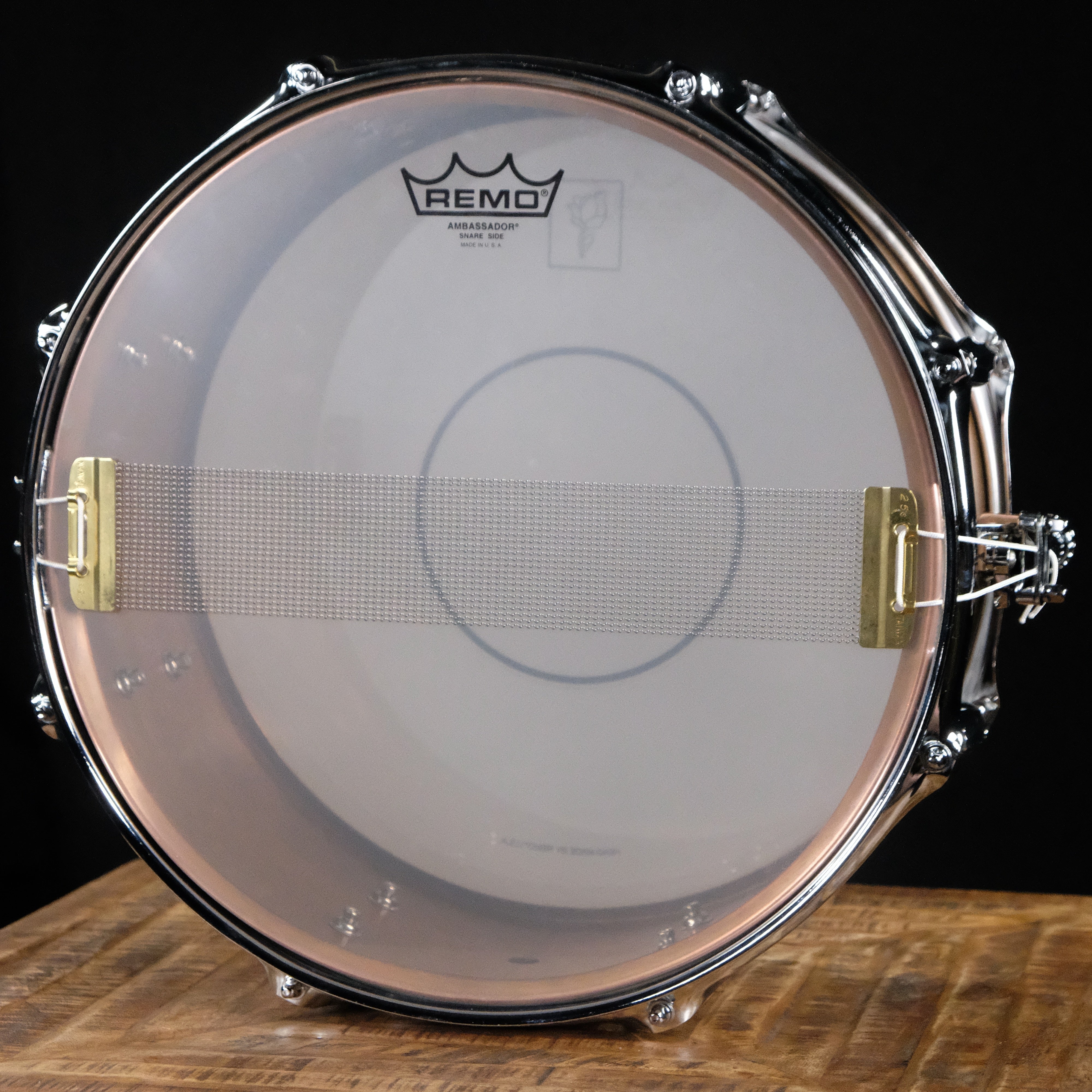 Franklin Drum Company Penny Copper 6.5" x 14" Snare Drum with Triple Flange Hoops - Penny Copper - Palen Music