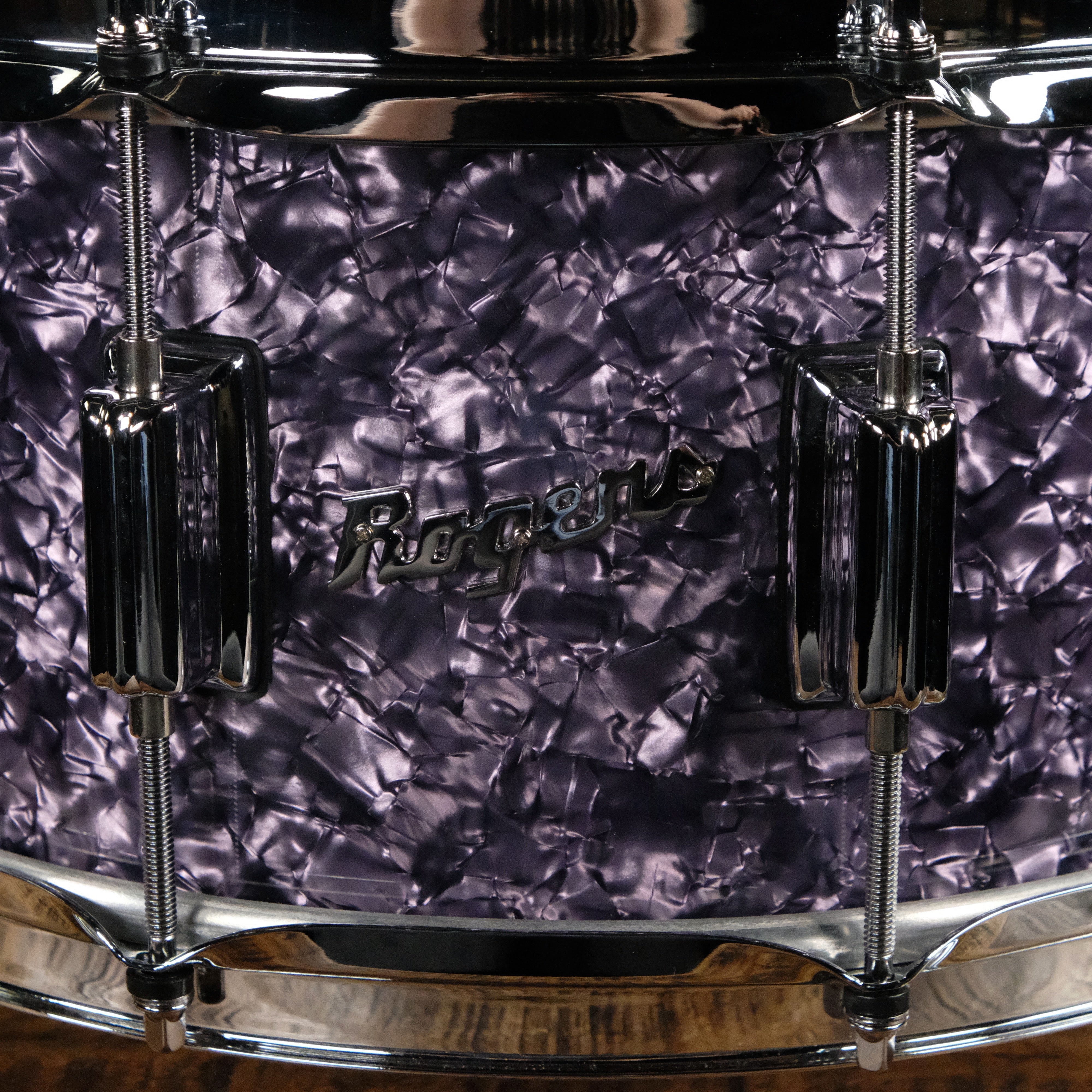 Rogers Dyna-Sonic Ltd-Custom 6.5x14 Snare - Purple Oynx - Palen Music