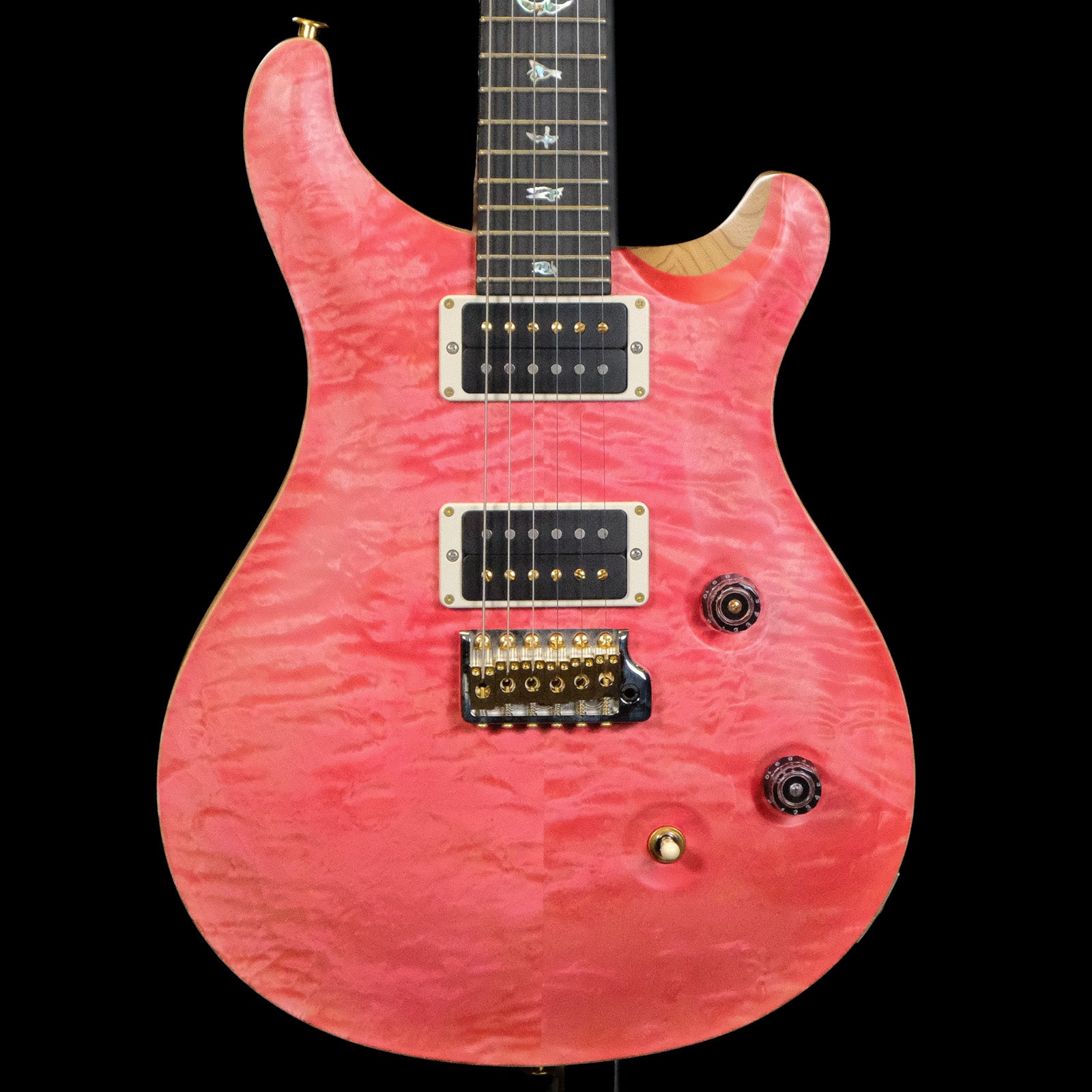 PRS Wood Library Custom 24 Quilt Electric Guitar - Bonnie Pink