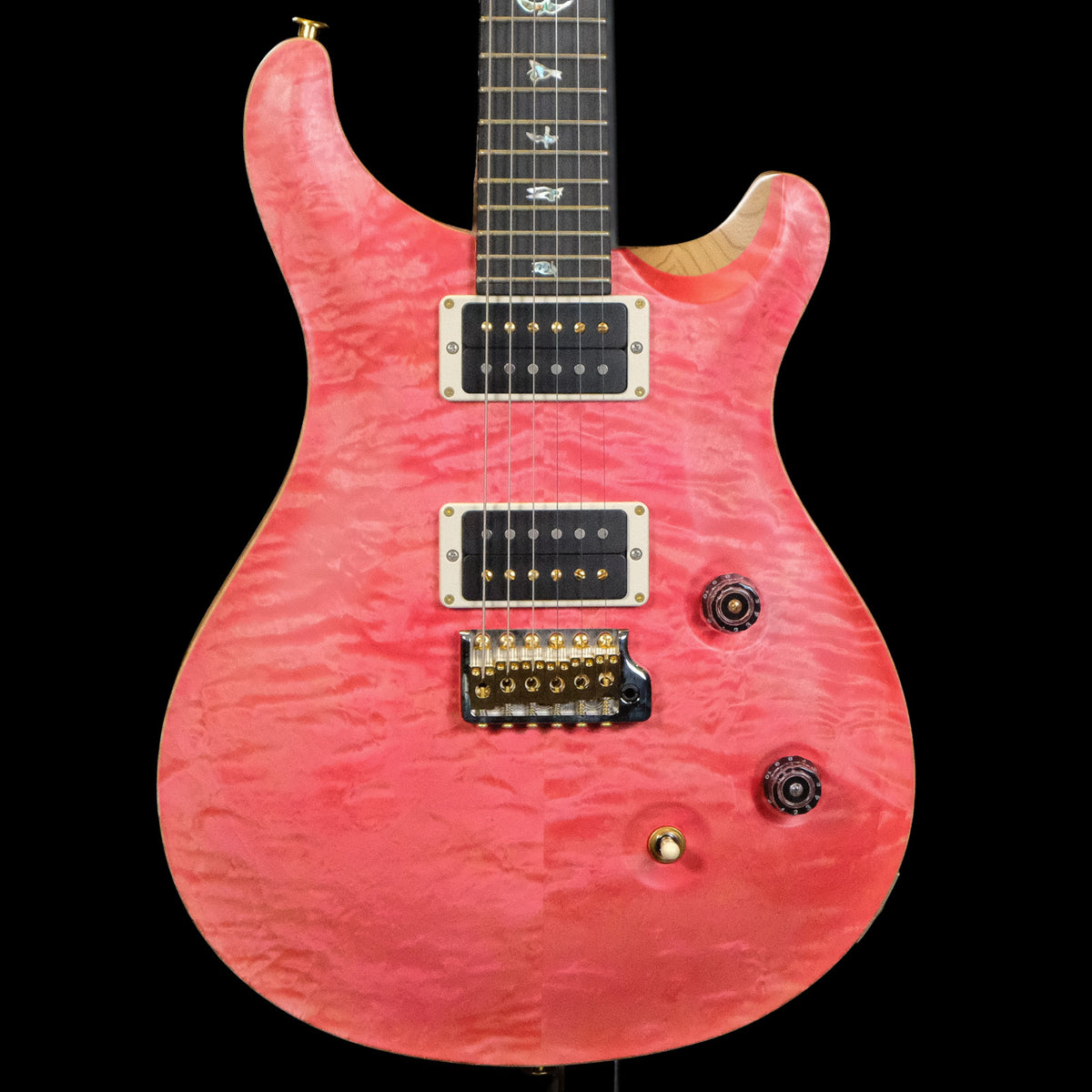 2024 PRS Wood Library Custom 24 Quilt Electric Guitar - Bonnie Pink