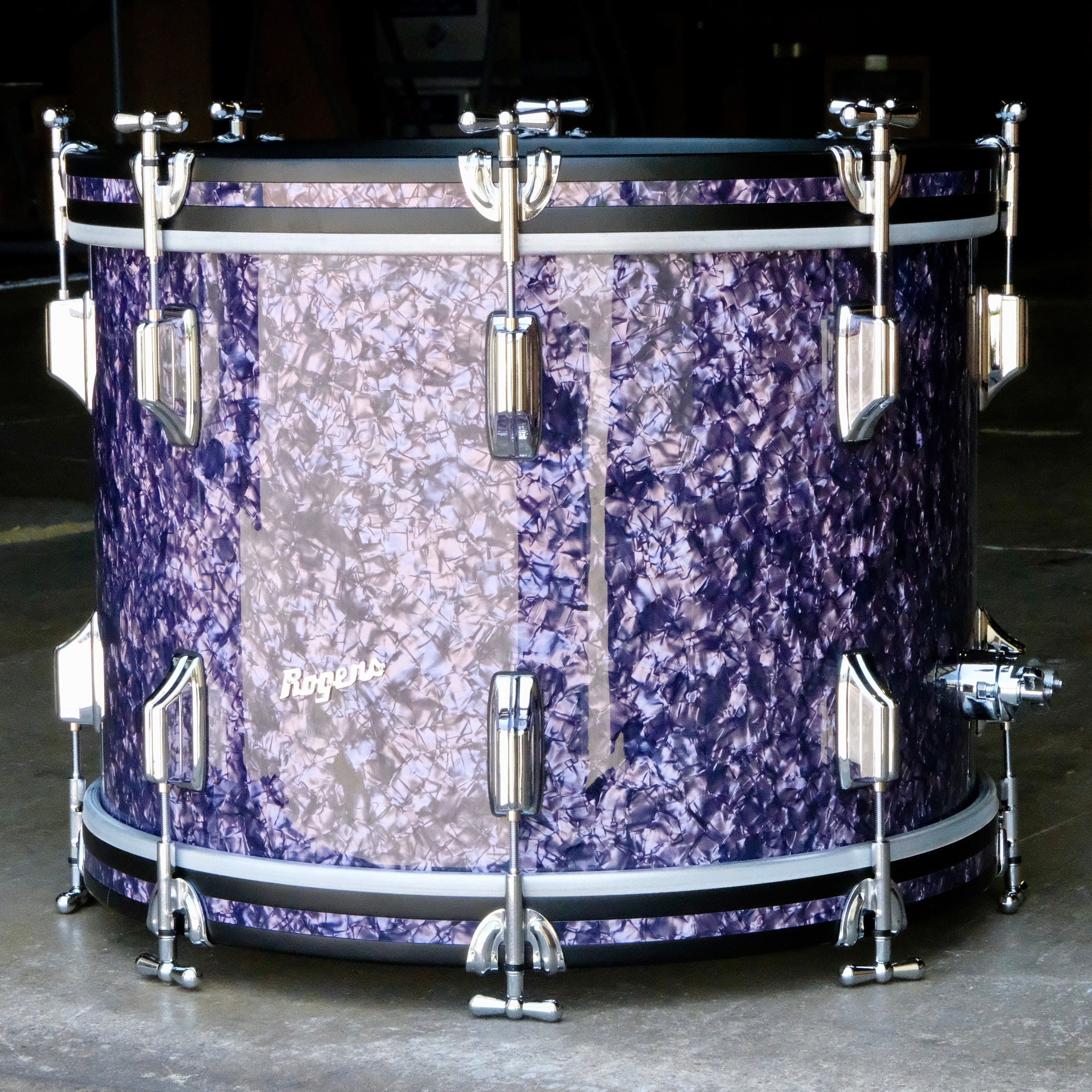 Rogers Cleveland Series 3 Piece Shell Pack 22", 13", 16" - Purple Diamond Pearl - Palen Music