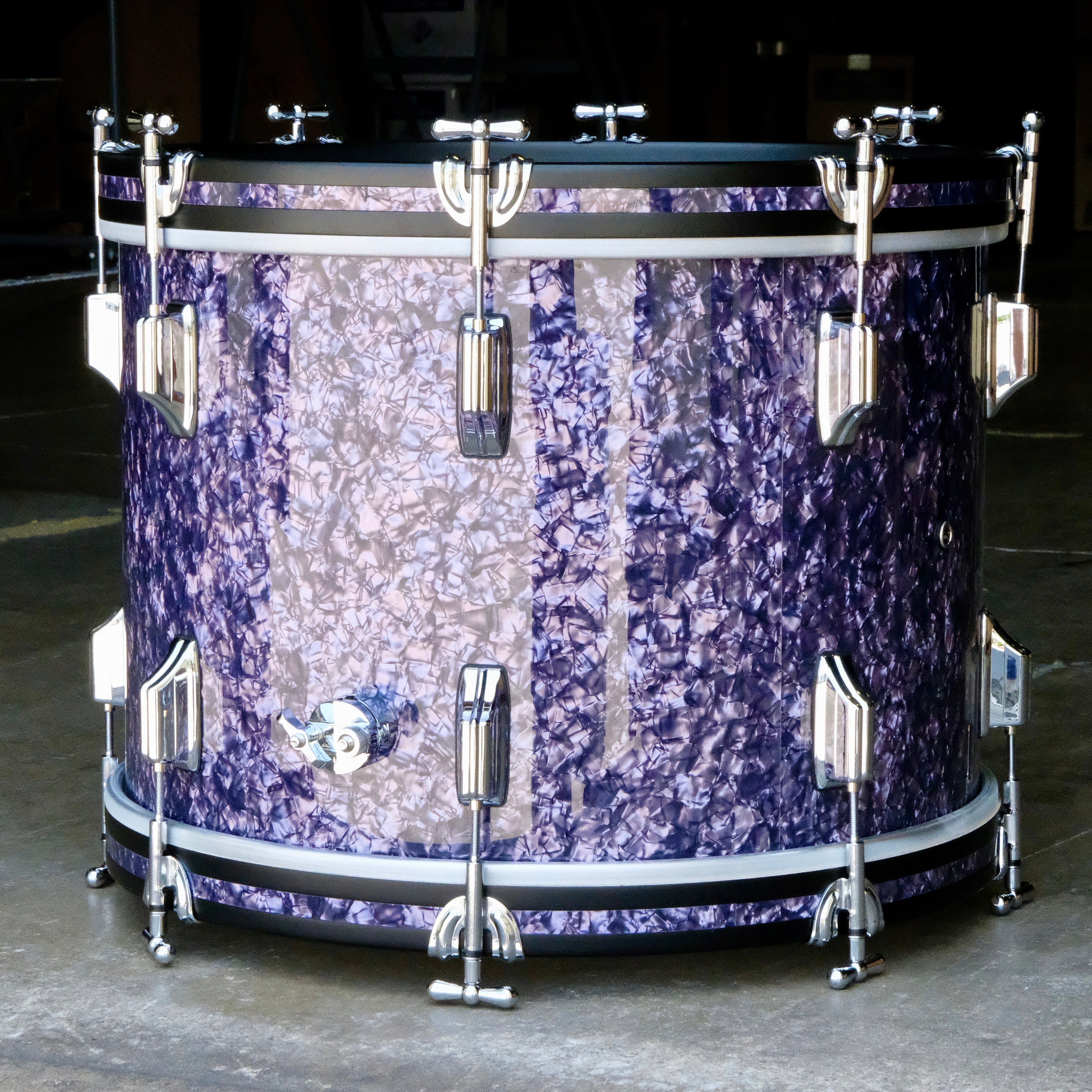 Rogers Cleveland Series 3 Piece Shell Pack 22", 13", 16" - Purple Diamond Pearl - Palen Music