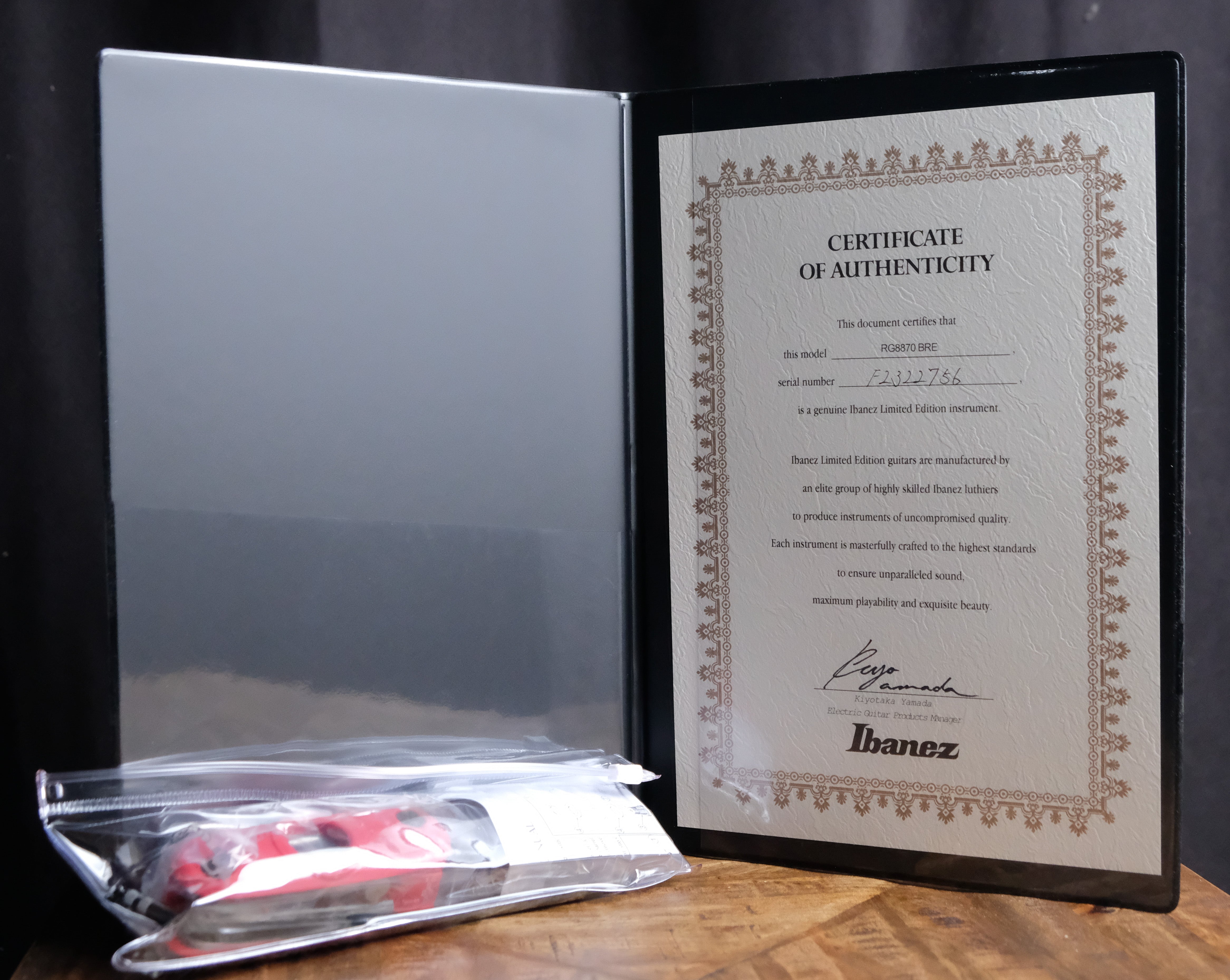 Ibanez RG8870 Electric Guitar - Black Rutile - Palen Music