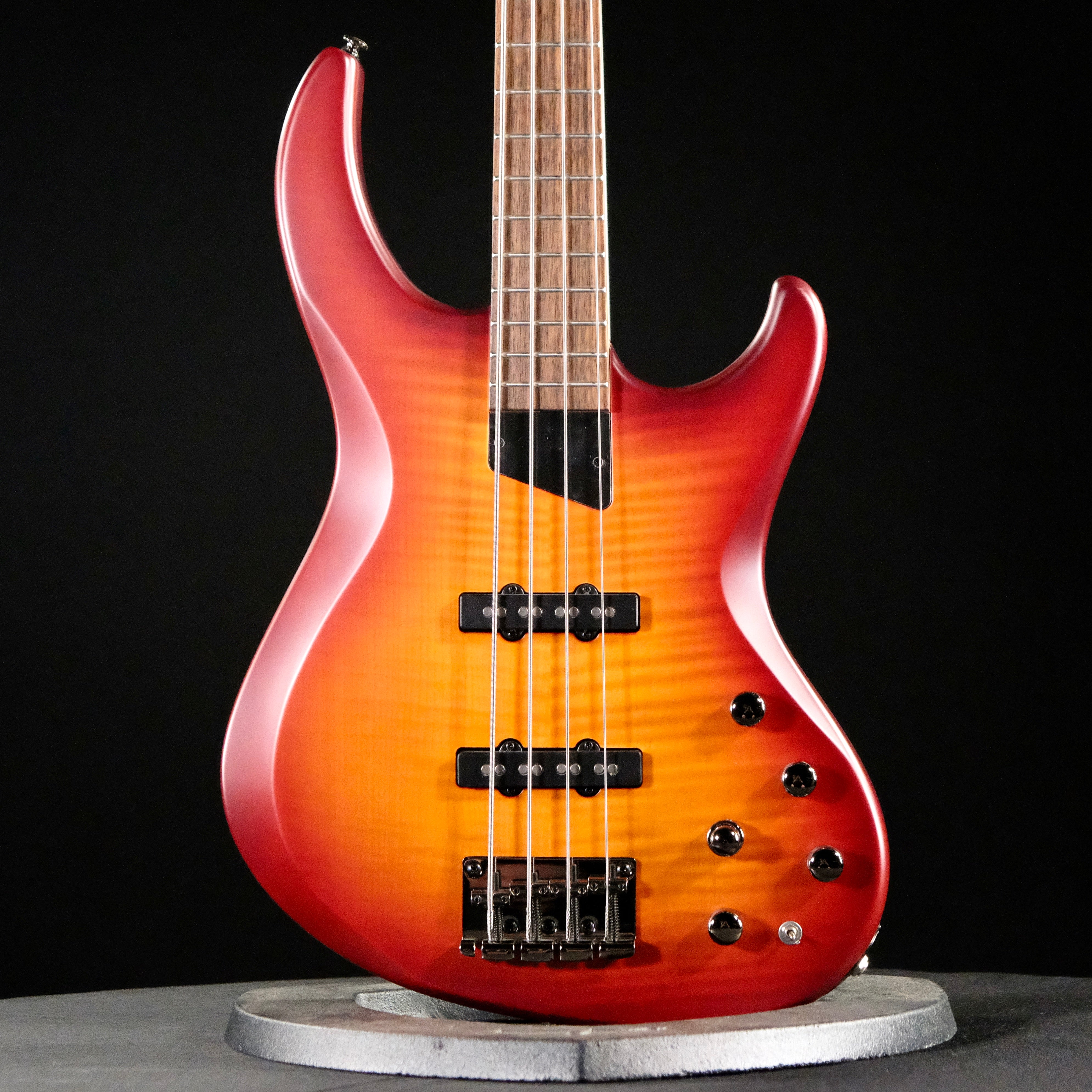 MTD Kingston Saratoga Deluxe 4-String Bass Guitar - Deep Cherry Burst - Palen Music