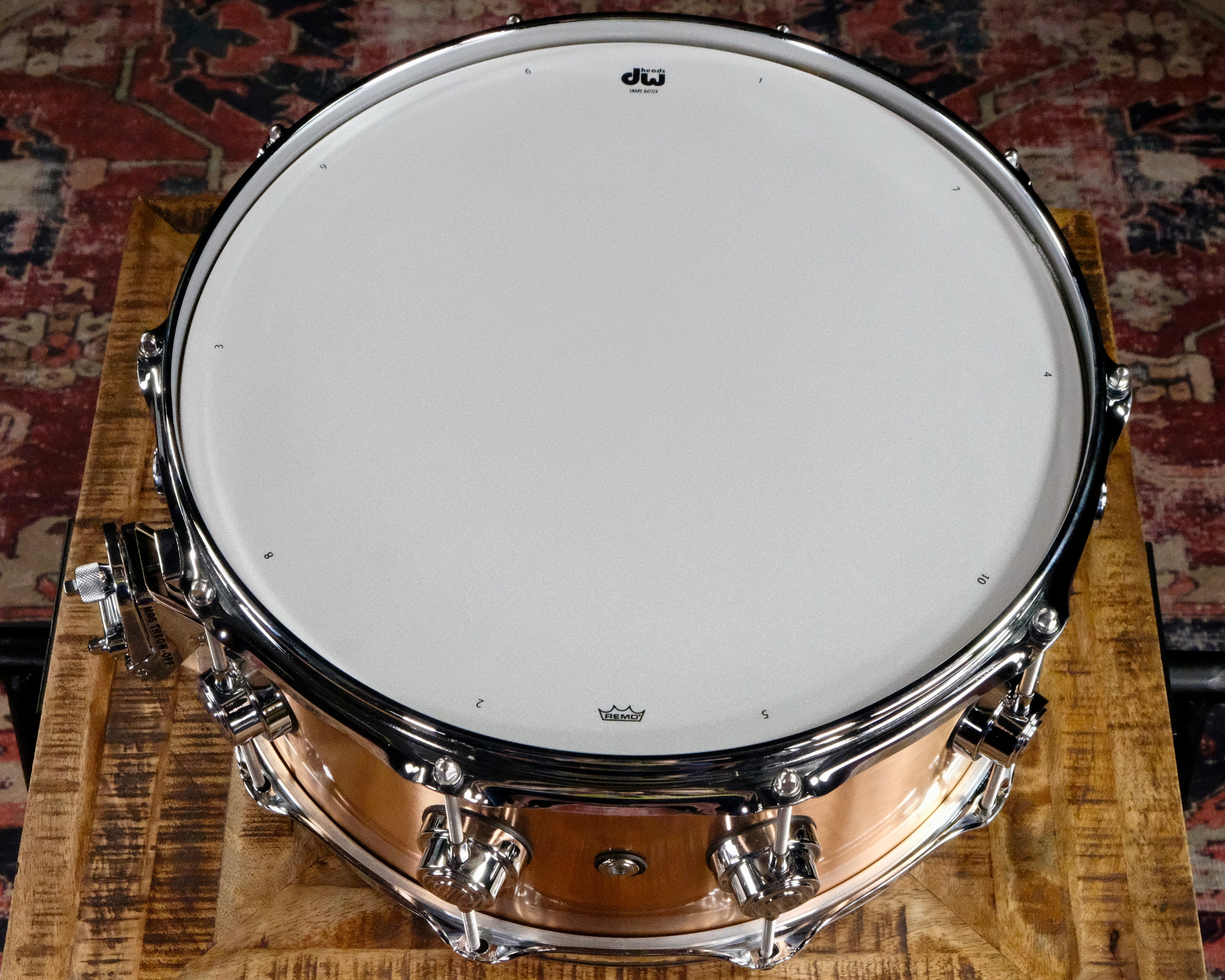 DW Collector's Series Metal Snare Drum - 6.5-inch x 14-inch - Brushed Bell Bronze - Palen Music