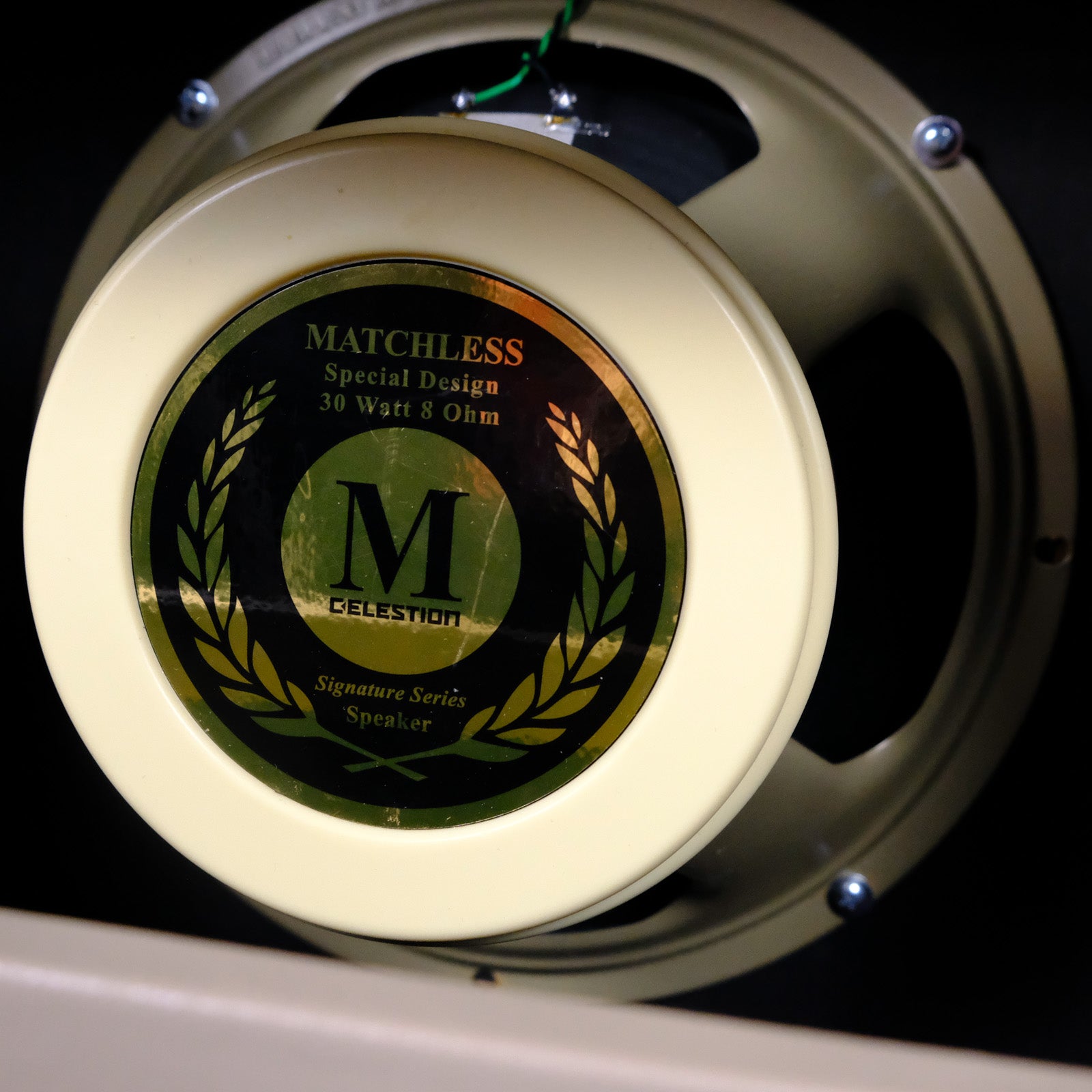 Matchless Avalon 30 Plexi Head Amp and 1x12 Cabinet - Cappuccino, Elk Beige Front, Gold Grill