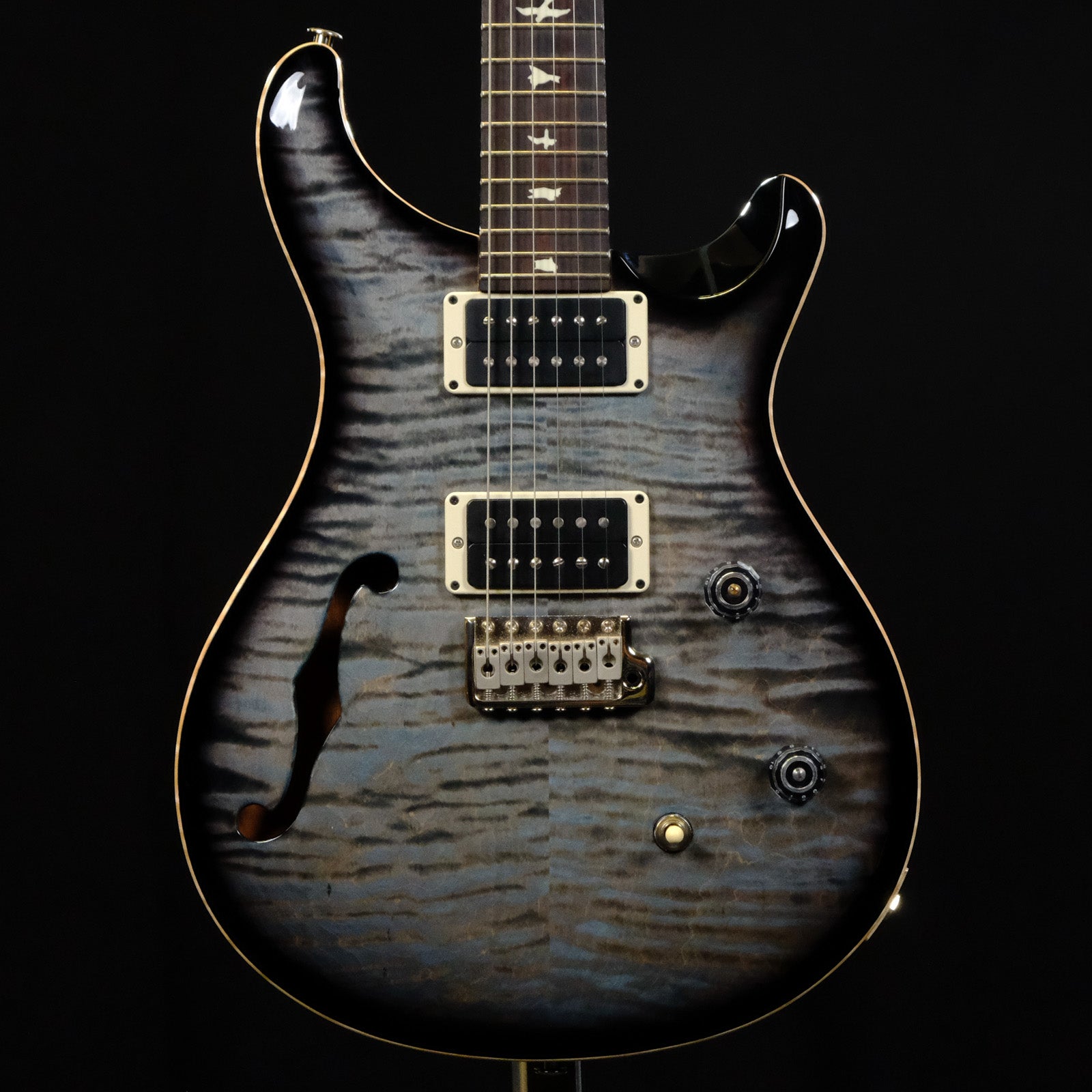 Used PRS CE24 Semi-Hollow Electric Guitar - Faded Blue Smokeburst