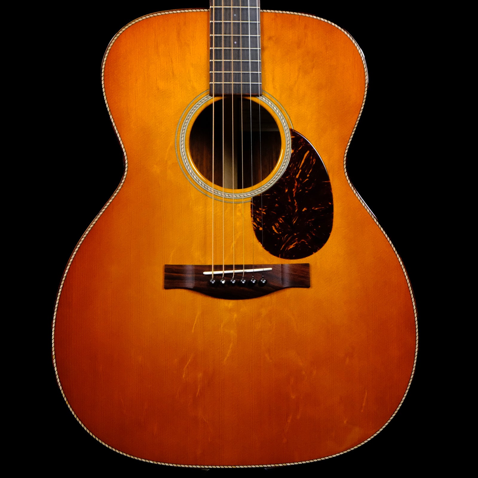 Santa Cruz Custom OM Grand Bearclaw Sitka Spruce - Georgia Peach Sunburst