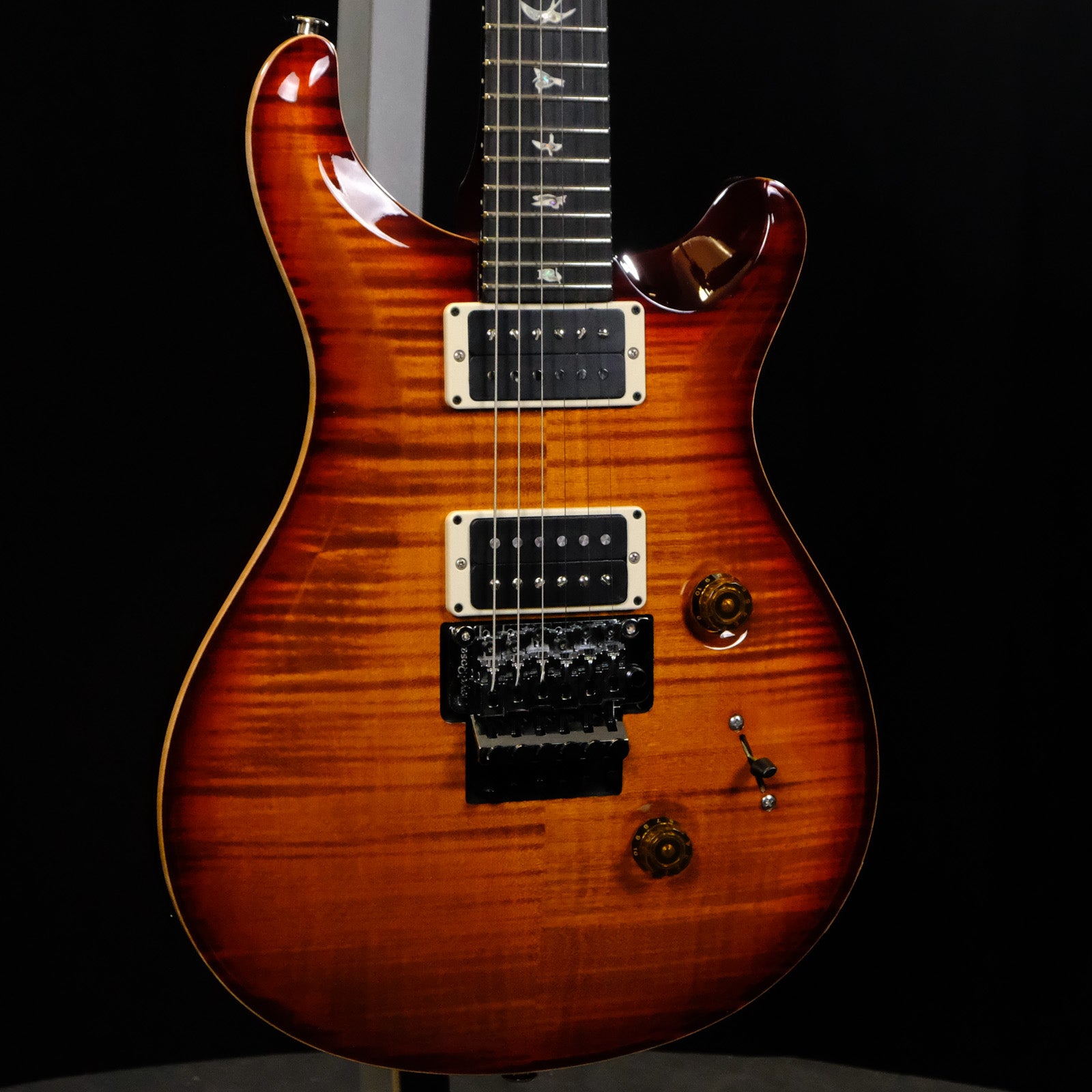 PRS "Floyd" Custom 24 Electric Guitar - Dark Cherry Burst