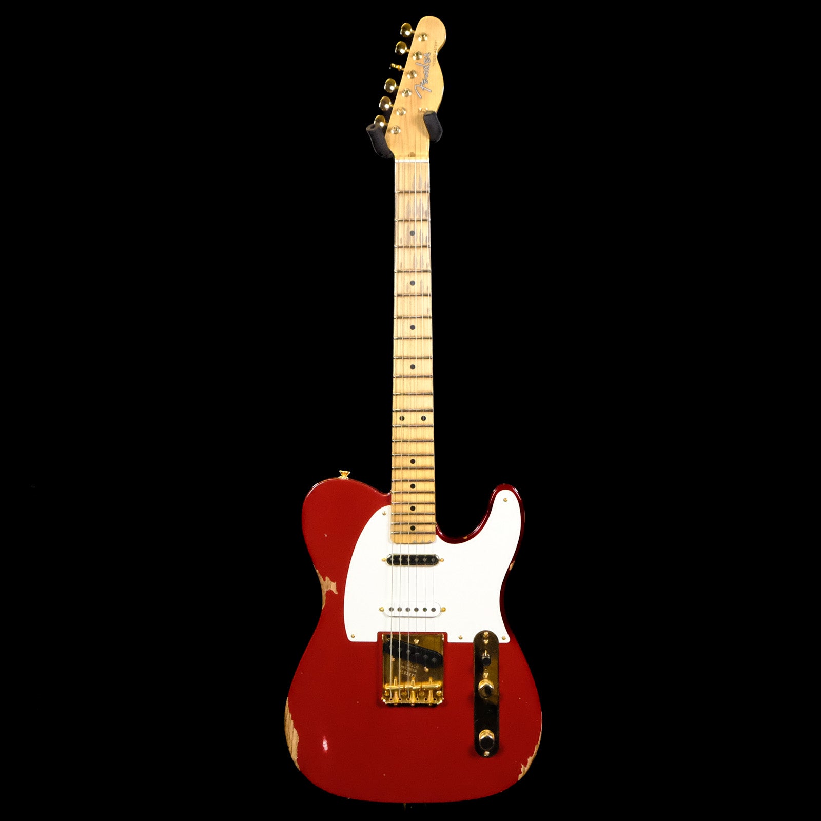 Fender 2025 Collection Limited Edition Custom Shop Hotshot Tele Gold Hardware Relic Electric Guitar - Aged Cimmaron Red