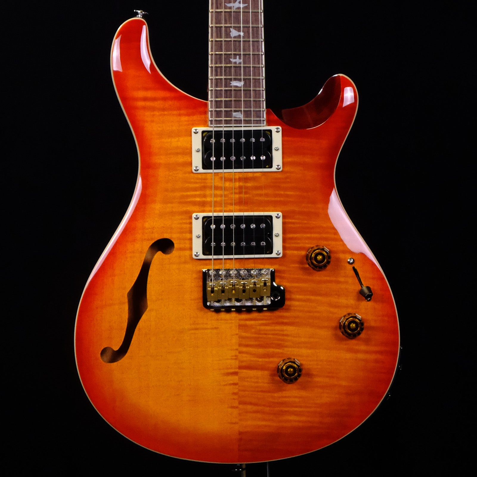prs se custom 24 tobacco sunburst PRS SE Custom 24 Semi-Hollow Piezo